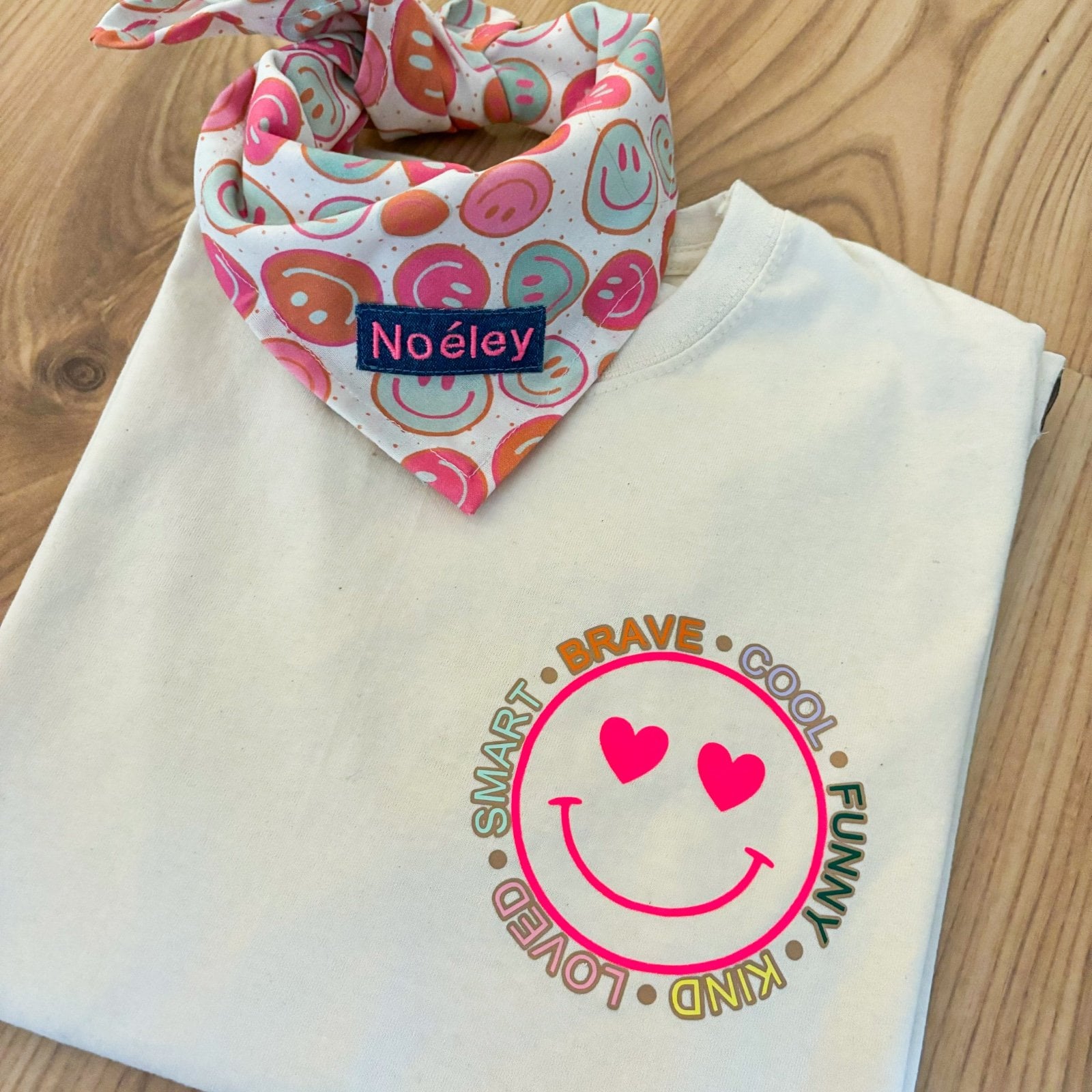 T-shirt Smiley - neon pink - 77481 T-shirt Smiley - neon pink