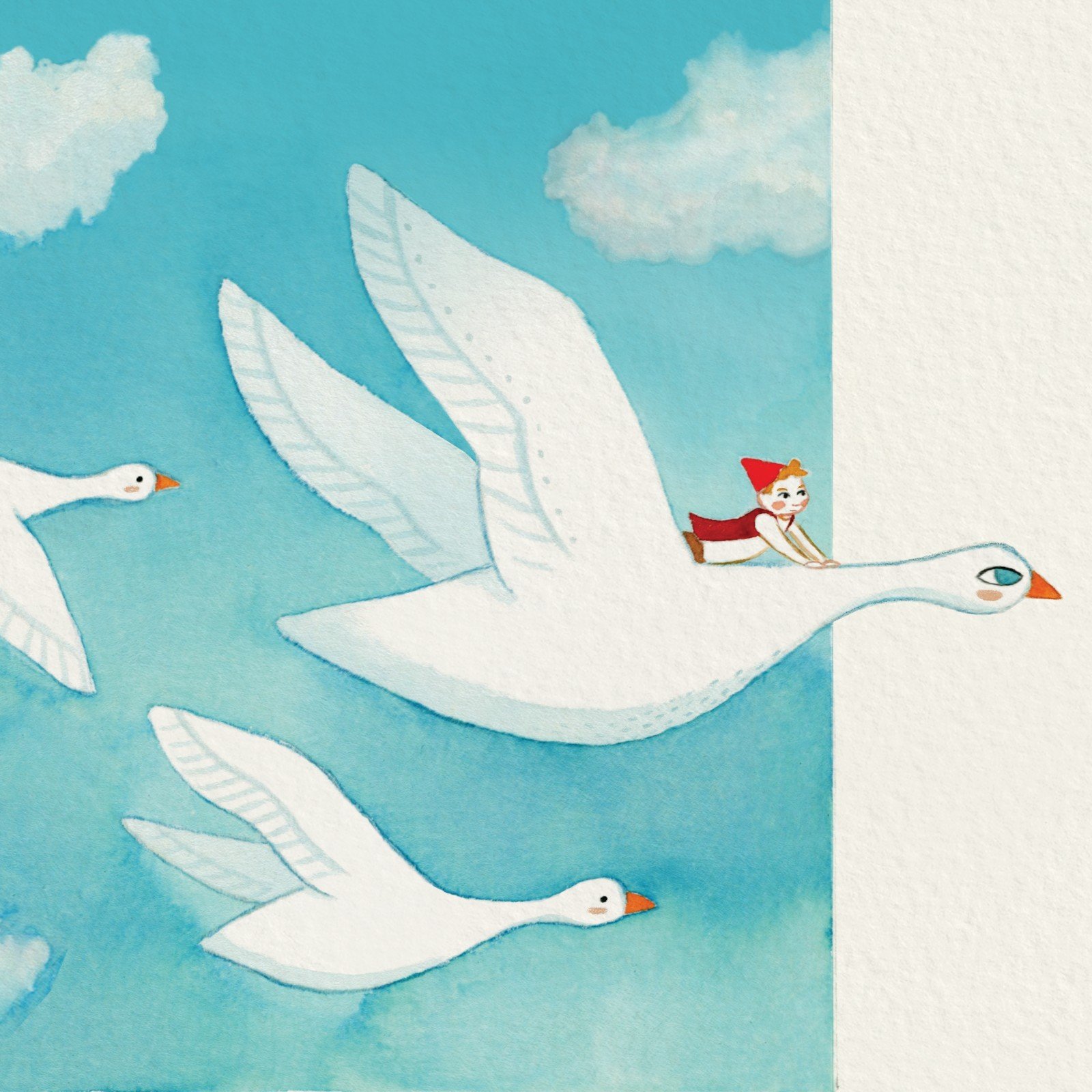 Print Nils Holgersson - 81273 Vierkante Print - Nils Holgersson