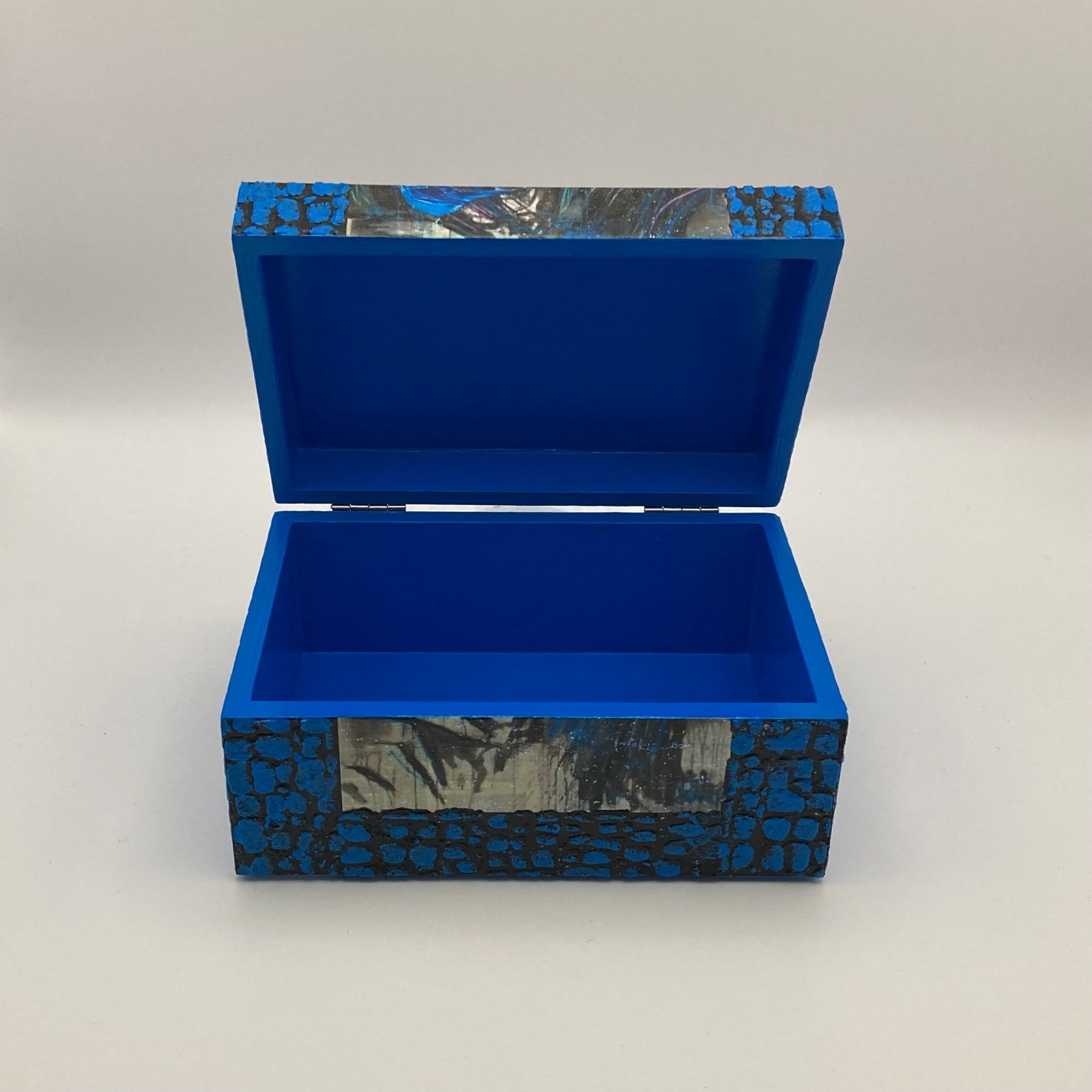 Handgedecoreerde bamboe sieradendoos ‘Fly With Me’