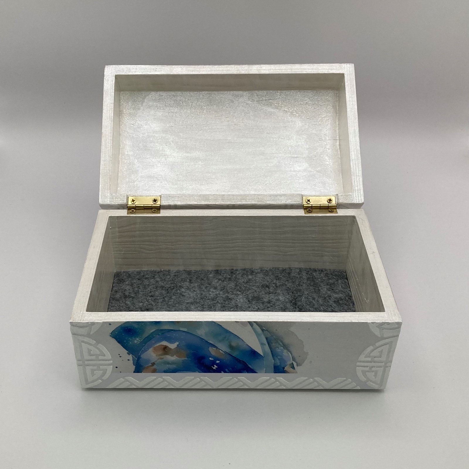 Handgedecoreerd kistje ‘Asian Beauty 2’ voor interieur of cadeau - 84184 Handgedecoreerde houten sieradendoos ‘Asian Lady’