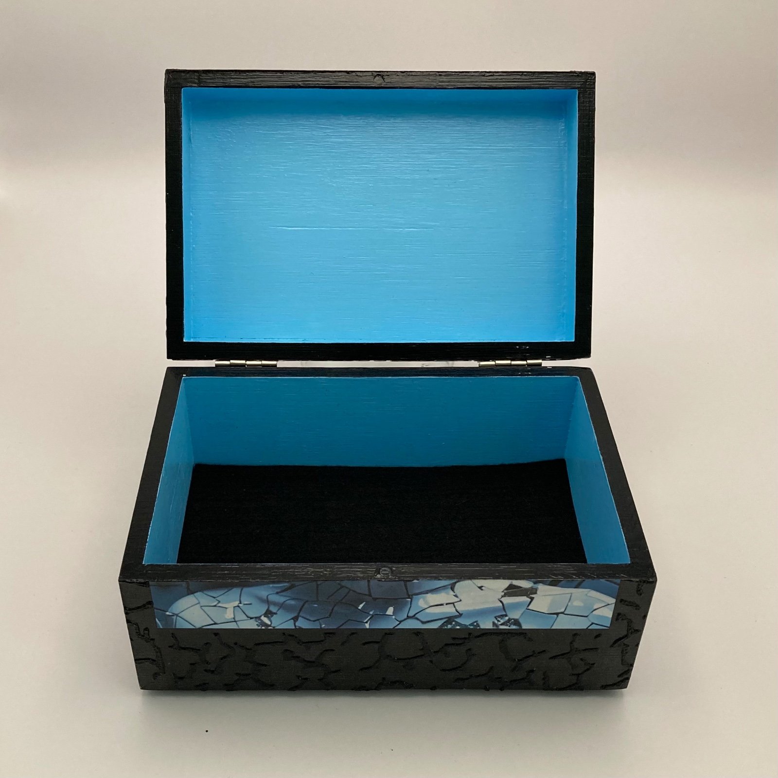 Handgedecoreerd kistje ‘Mosaic’ voor interieur of cadeau - 84073 Handgedecoreerde bamboe sieradendoos ‘Mosaic’