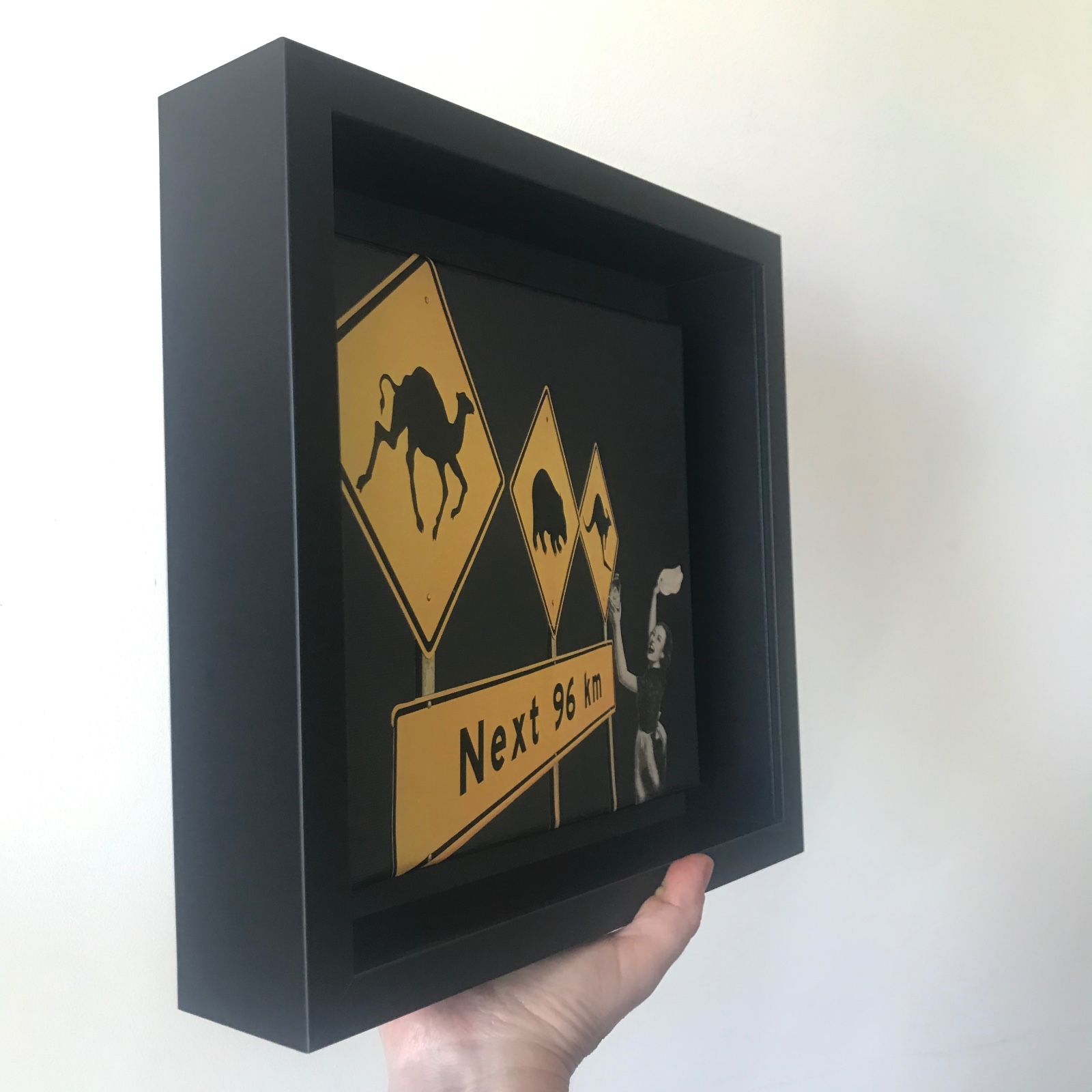 -clean it like you mean it- 20x20x1 cm handgeknipte collage op schild⦠- 87813 -clean it like you mean it- 20x20x1 cm handgeknipte collage op schildersdoek