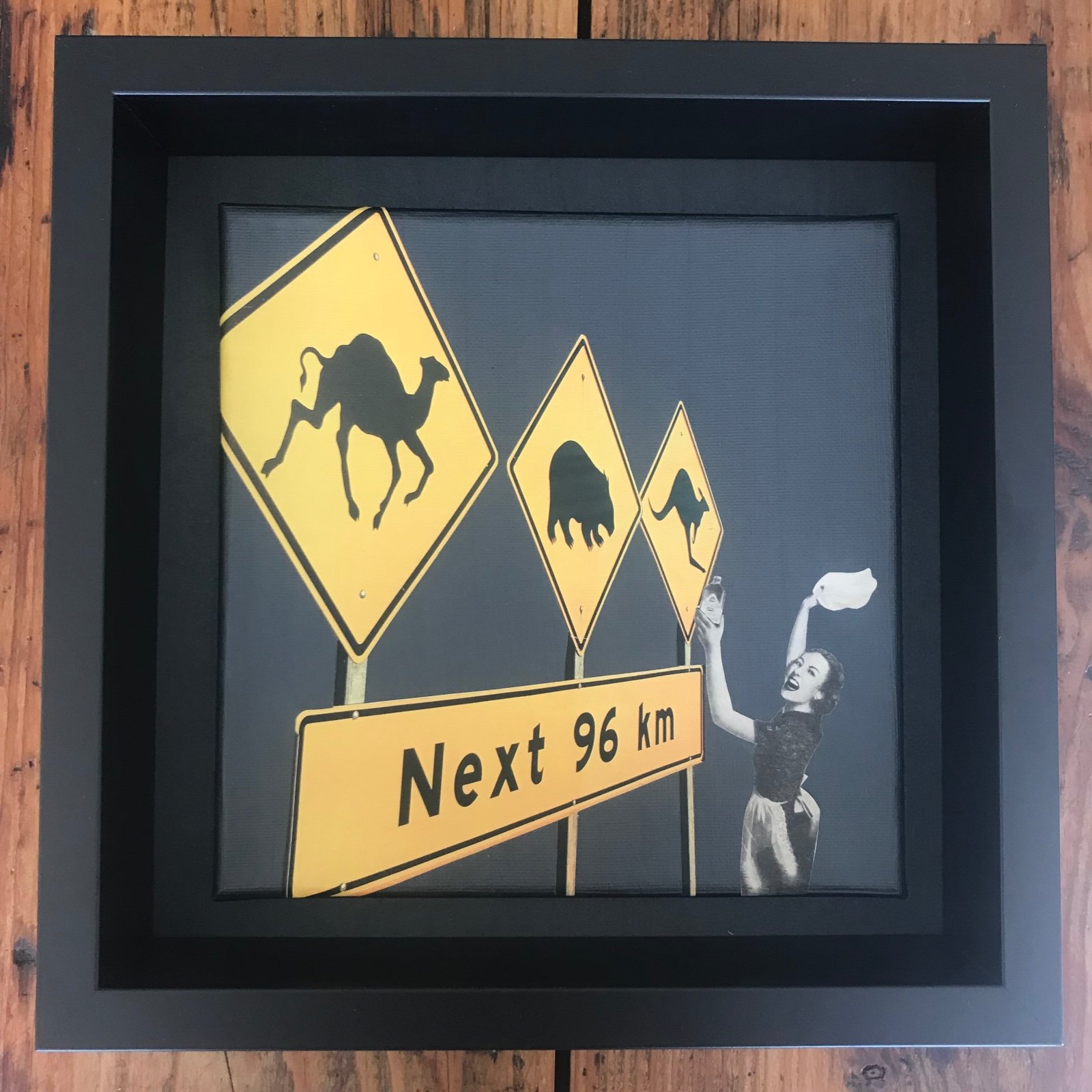 -clean it like you mean it- 20x20x1 cm handgeknipte collage op schild⦠- 87816 -clean it like you mean it- 20x20x1 cm handgeknipte collage op schildersdoek