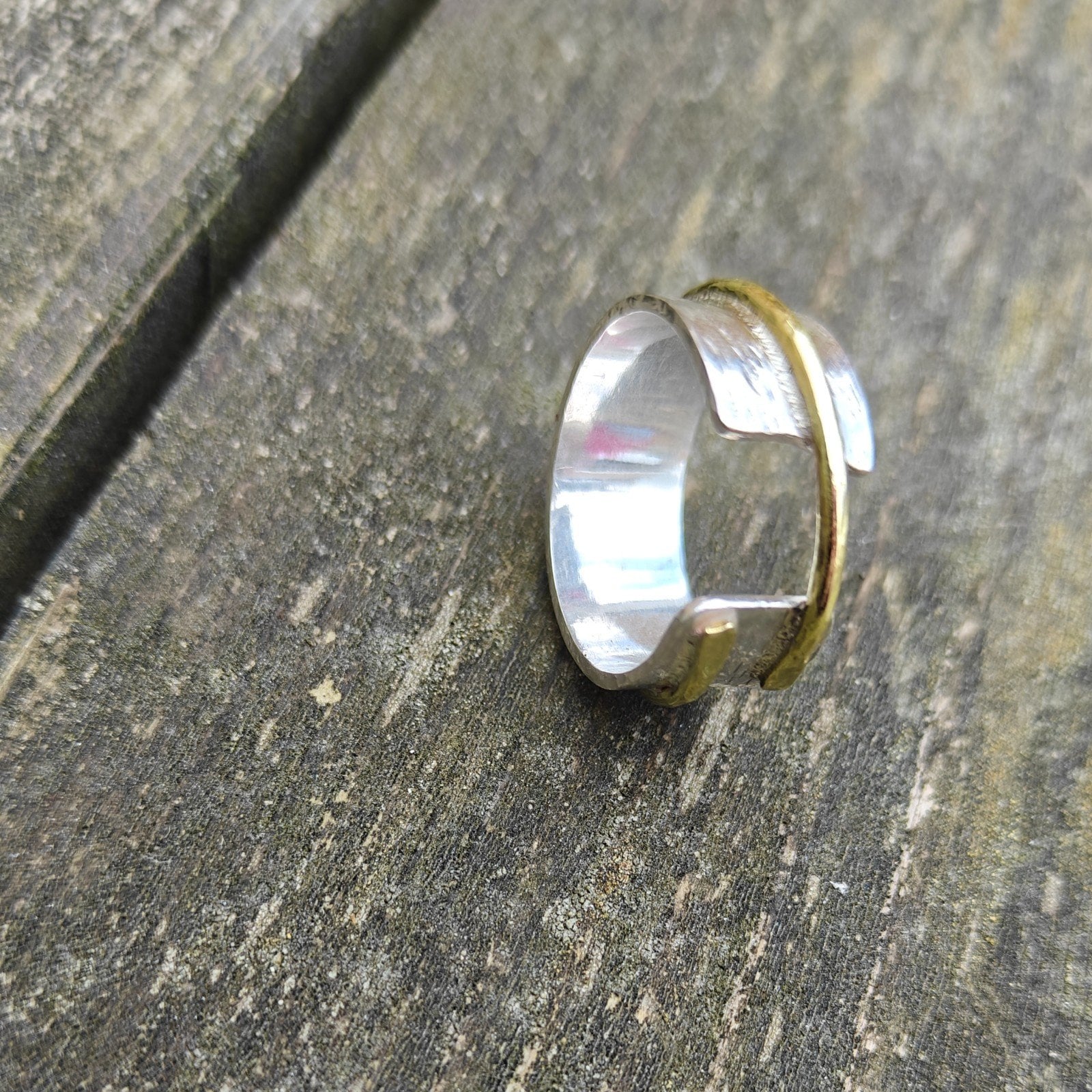 Birch collectie, open zilveren ring - 93820 Birch collection, open zilveren ring