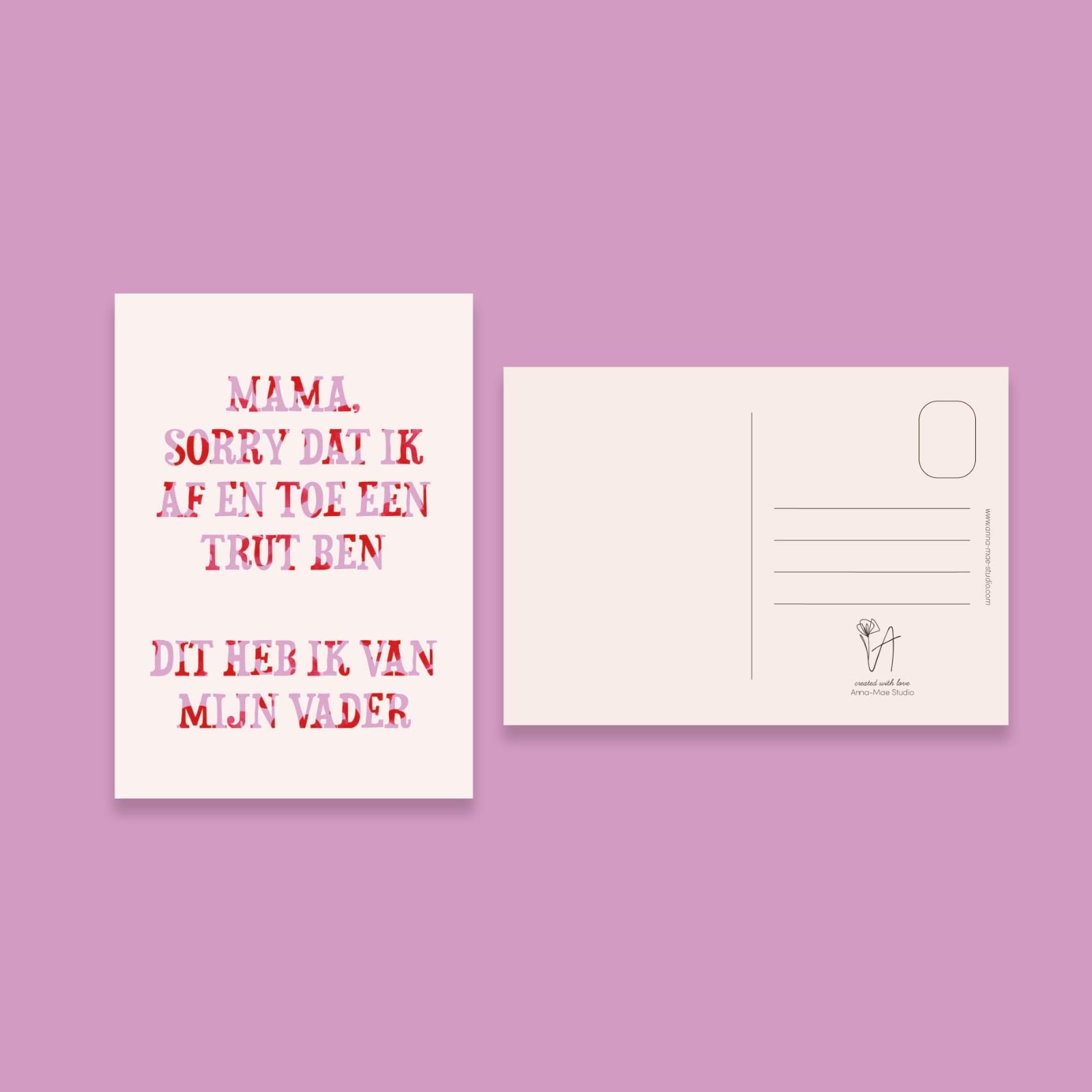 Grappige Moederdagkaart – Mama, sorry… | Handgemaakt op duurzaam … - 90744 Grappige Moederdagkaart – Mama, sorry… | Handgemaakt op duurzaam papier