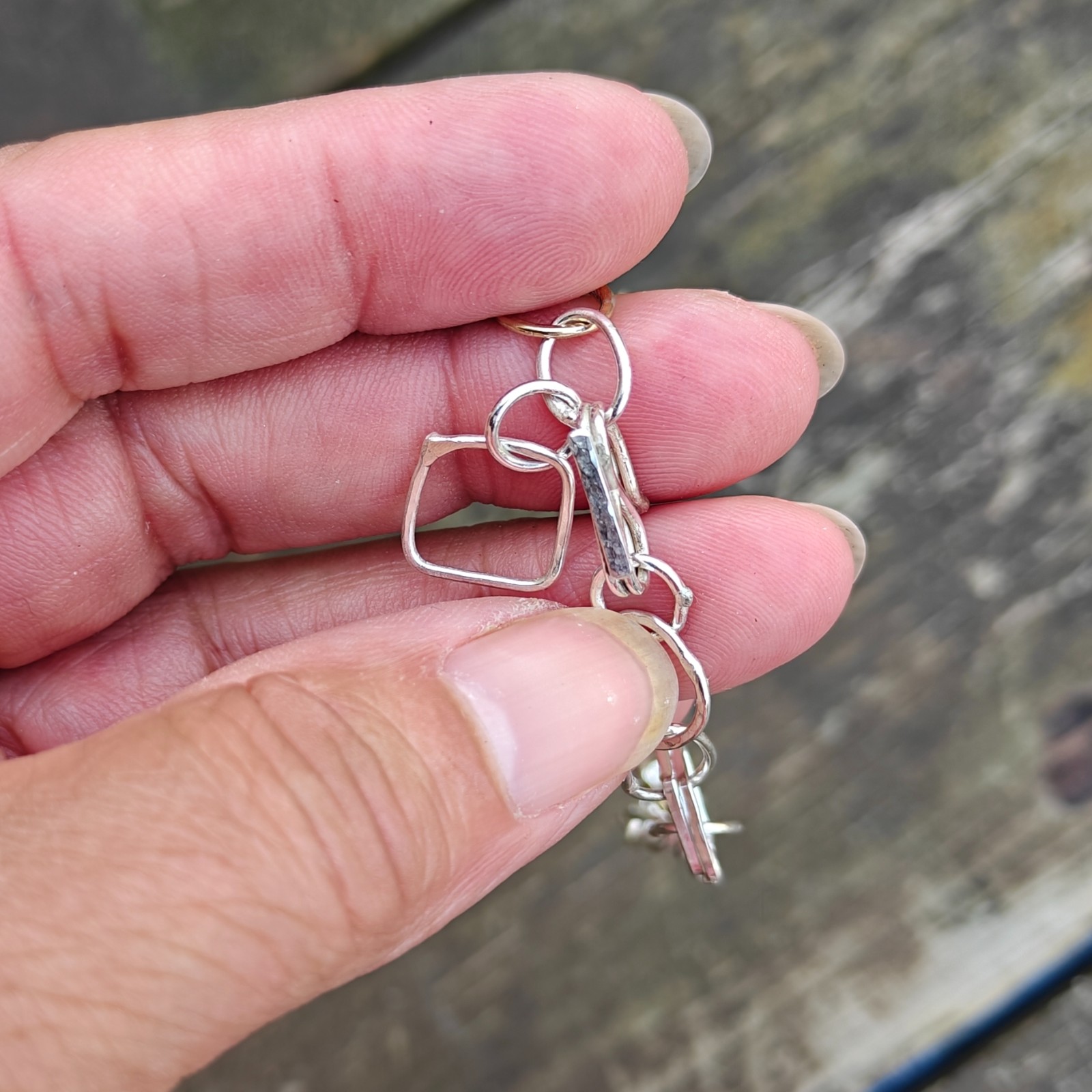 Rough Enough collection , unieke schakelarmband 14K