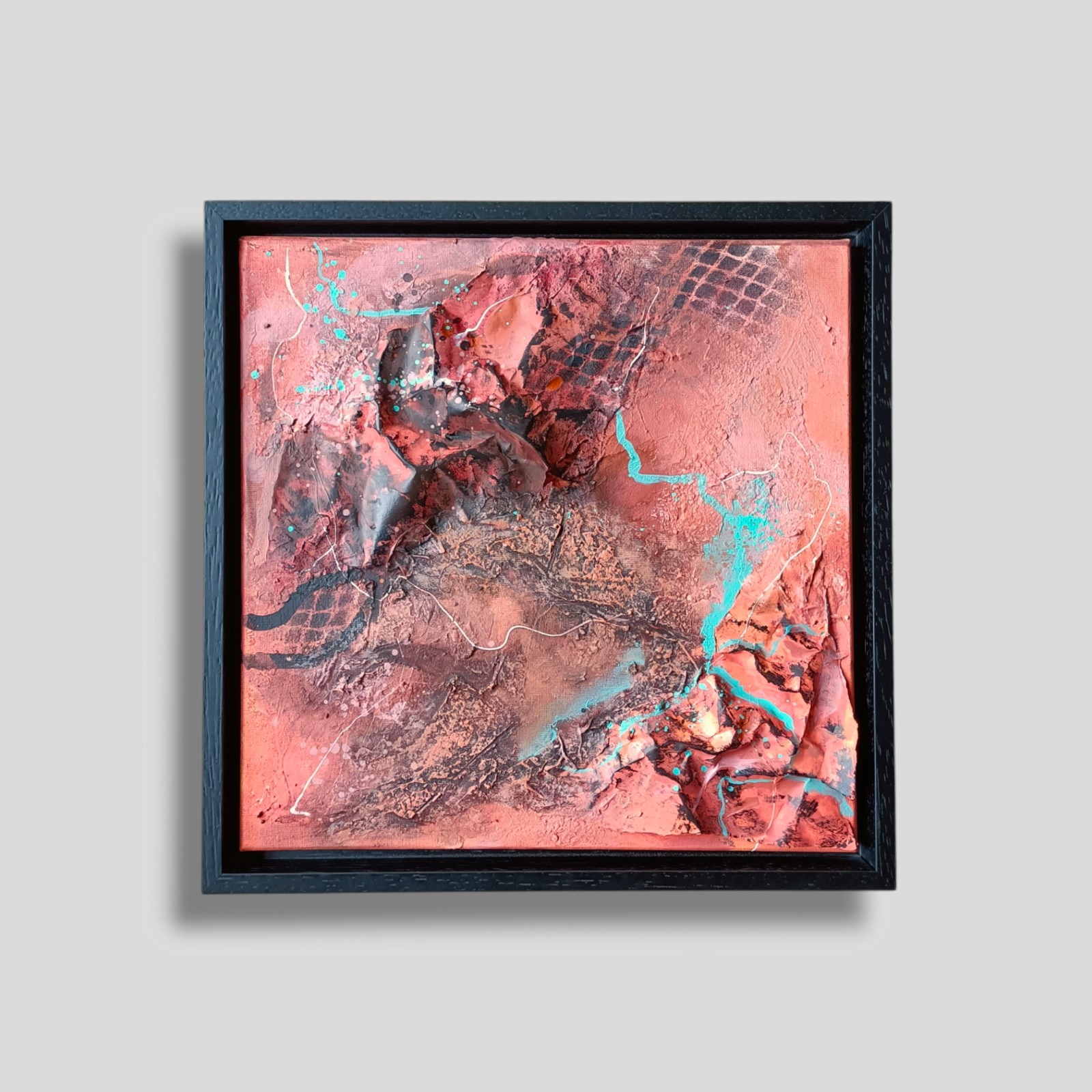 Terracotta schilderij - mixed media 3D