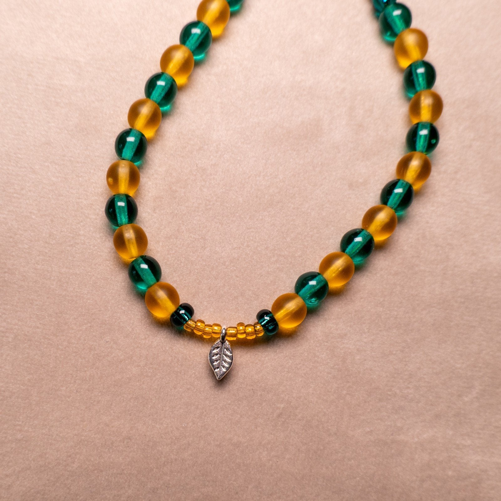 Armband herfst met ronde kralen en rocailles - 97514 Armband herfst met ronde kralen en rocailles