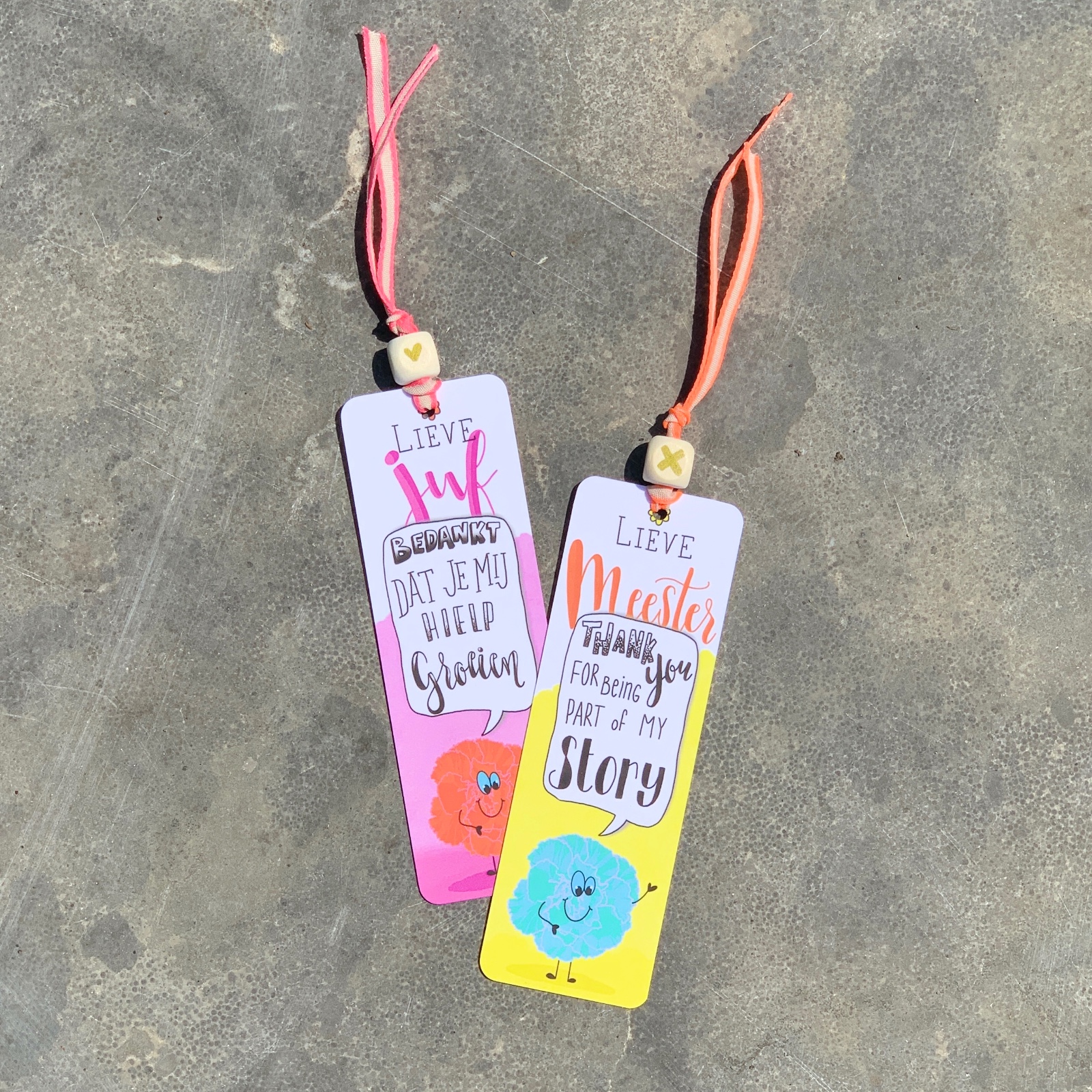 Boekenleggers Meester Thanks! (Engelse versie)