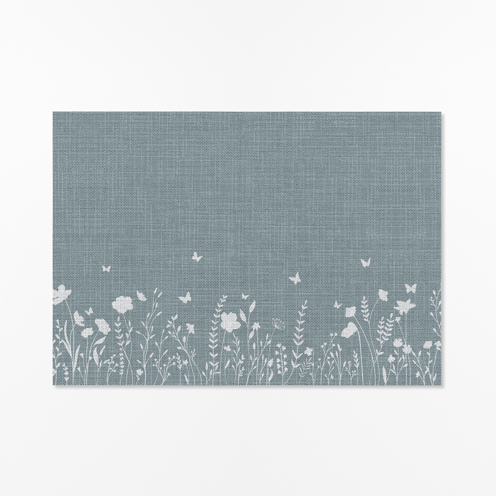 Japandi Botanische Wanddecoratie – Poster met Vlinders & Wilde Bloemen