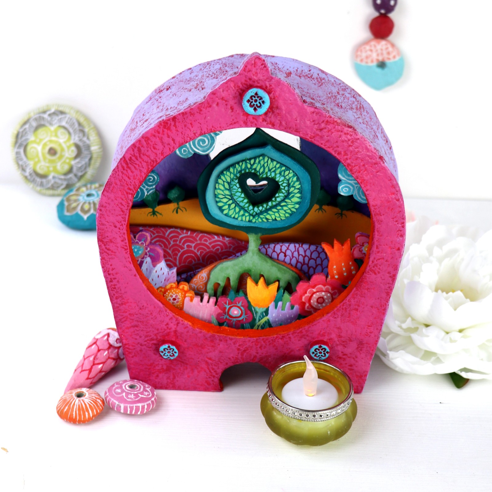 Kijkdoos De Hartenboom Fantasie Landschap