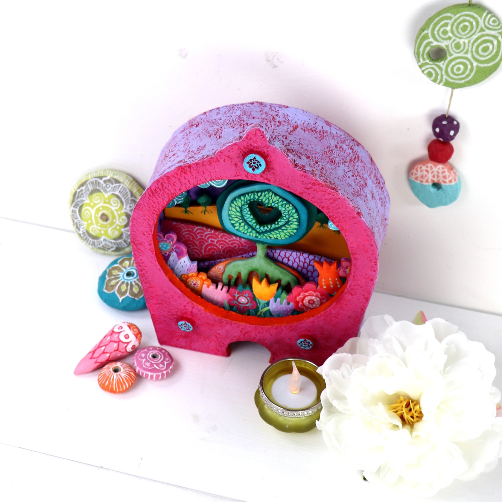 Kijkdoos De Hartenboom Fantasie Landschap