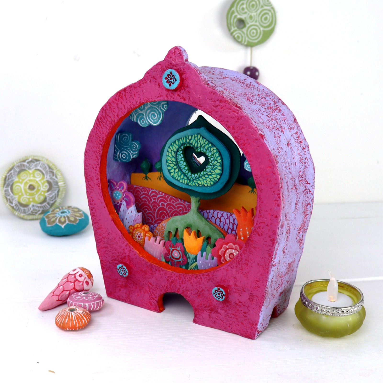 Kijkdoos De Hartenboom Fantasie Landschap