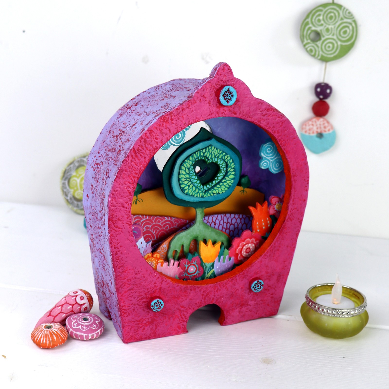 Kijkdoos De Hartenboom Fantasie Landschap