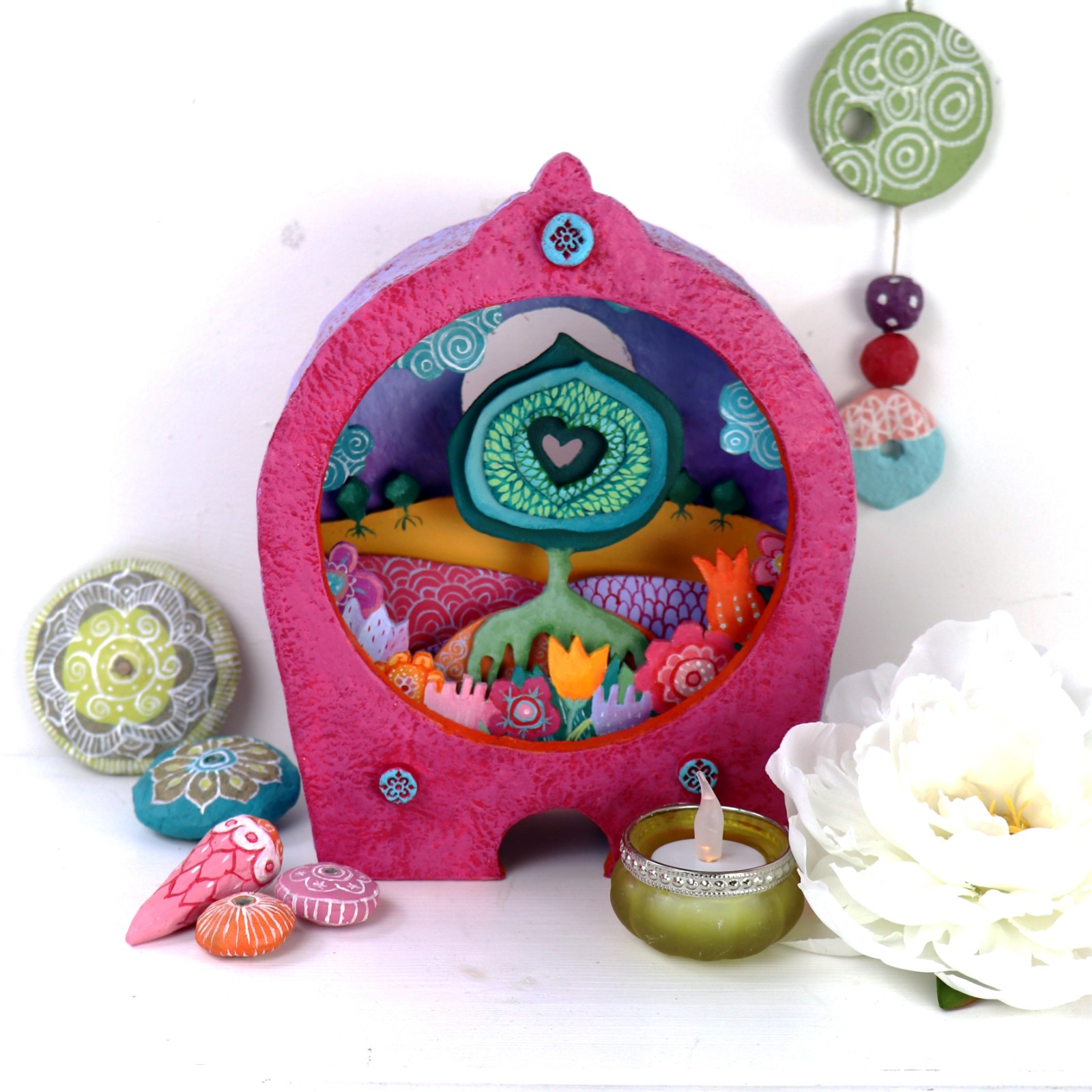 Kijkdoos De Hartenboom Fantasie Landschap