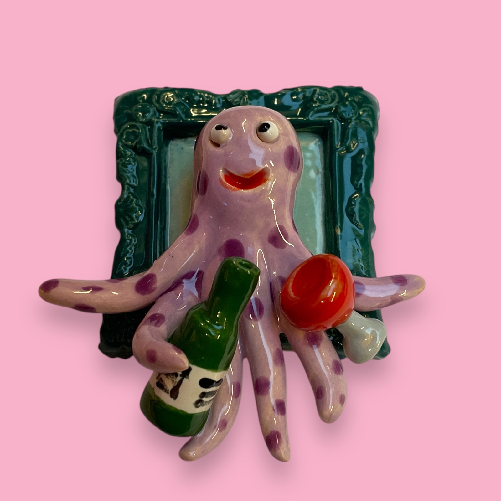 Okkie de Octopus van keramiek om op te hangen - 77696 Okkie de Octopus van keramiek om op te hangen