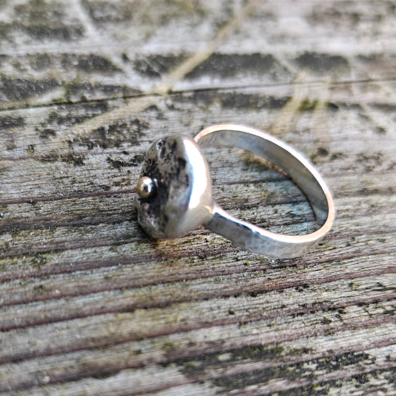 Rough Enough collectie, unieke zilveren ring - 97691 Rough Enough collection, unieke zilveren ring