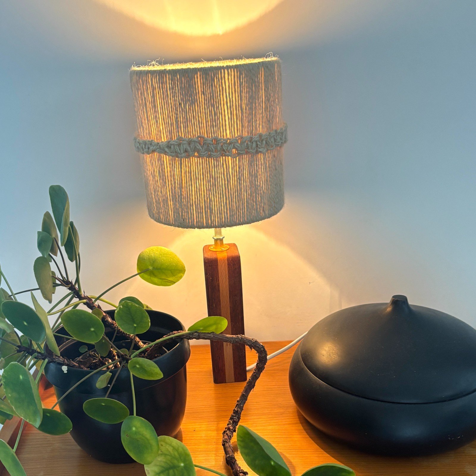 Smal hoog lampje handgemaakt