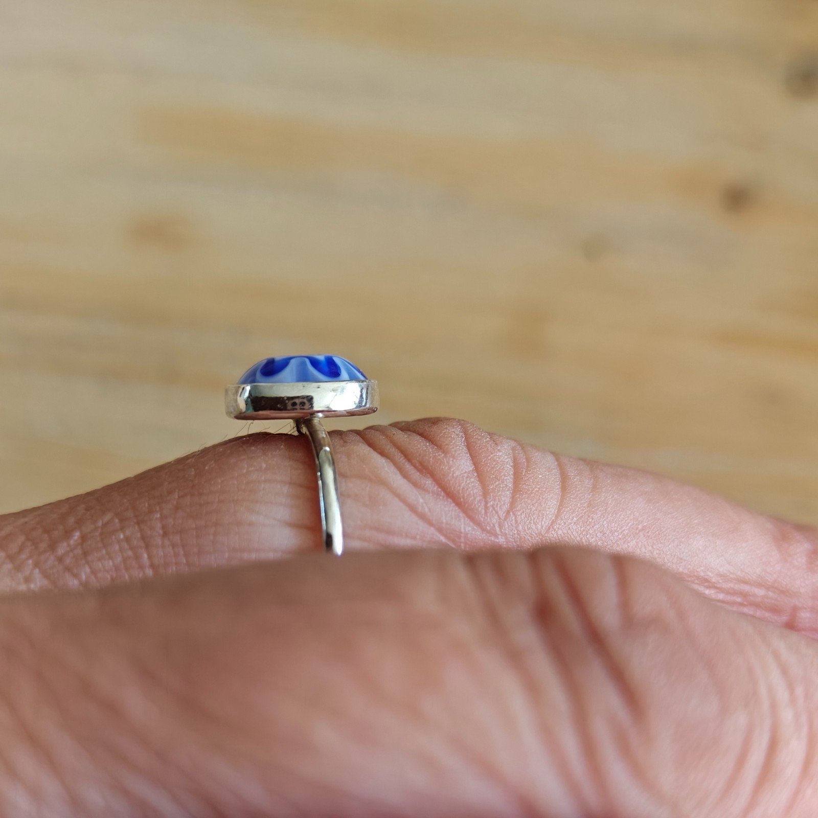 Unieke zilveren ringen Millefiori