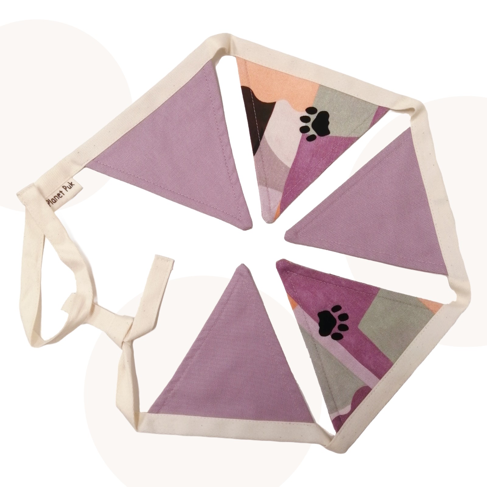 2 delige set kinderkamer accessoires met Hoshi de Kat en gratis cadeaukaartje | Lila