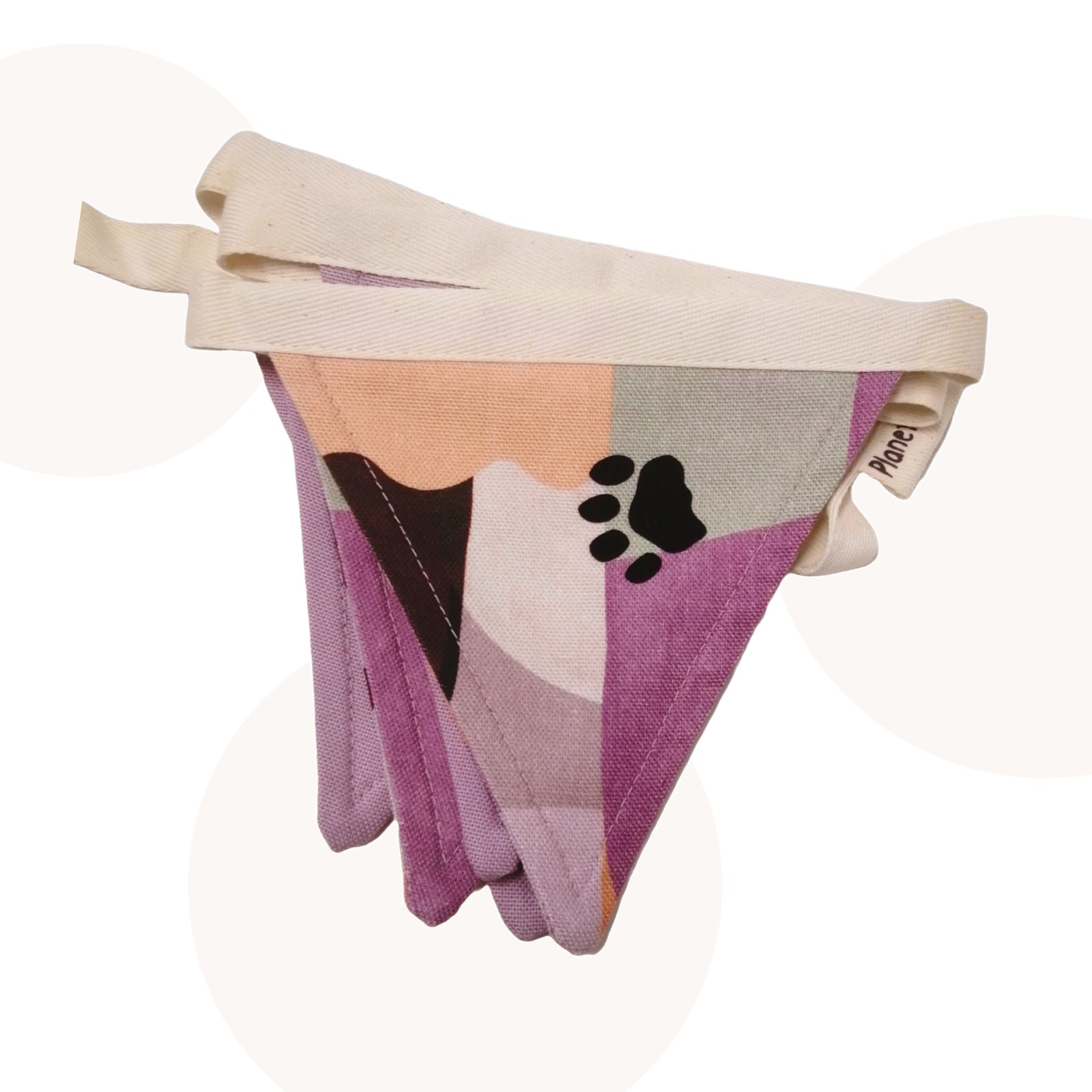 2 delige set kinderkamer accessoires met Hoshi de Kat en gratis cadeaukaartje | Lila