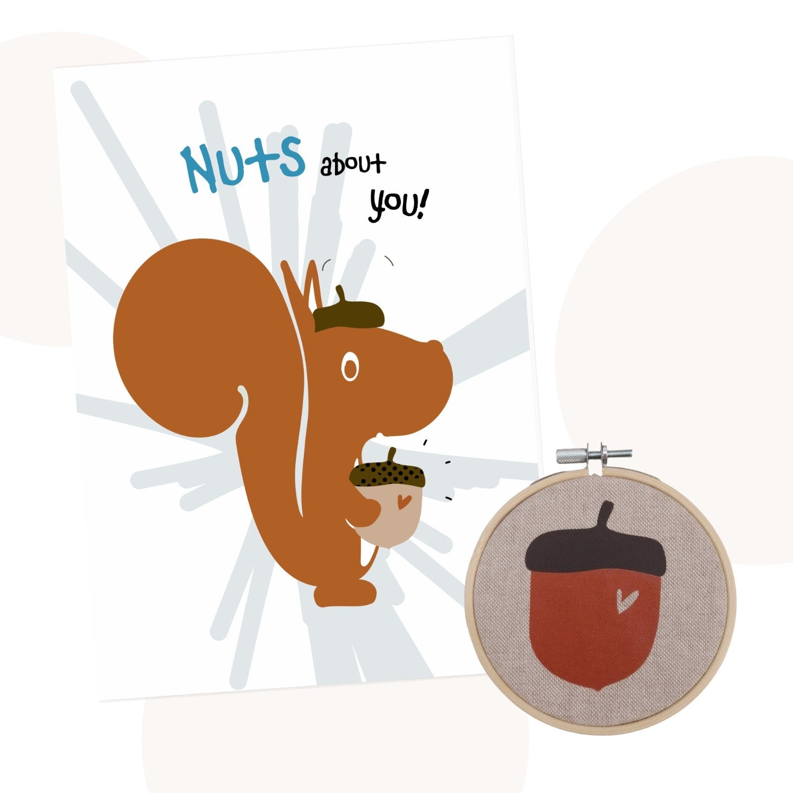 Cadeauset Eddie Eekhoorn - A4 Poster & Wandhanger