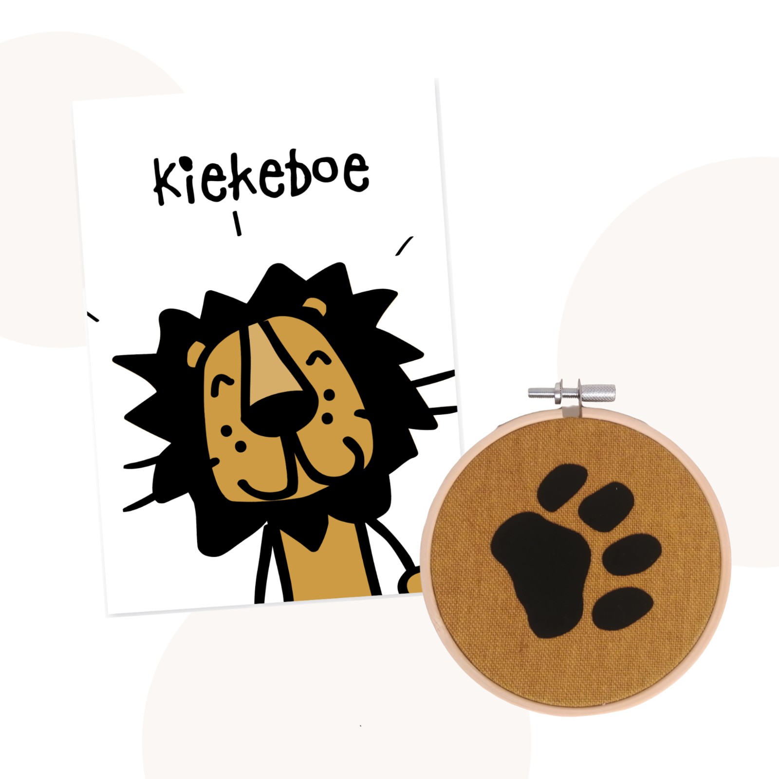 Cadeauset Leonard Leeuw - Kaart & Wandhanger