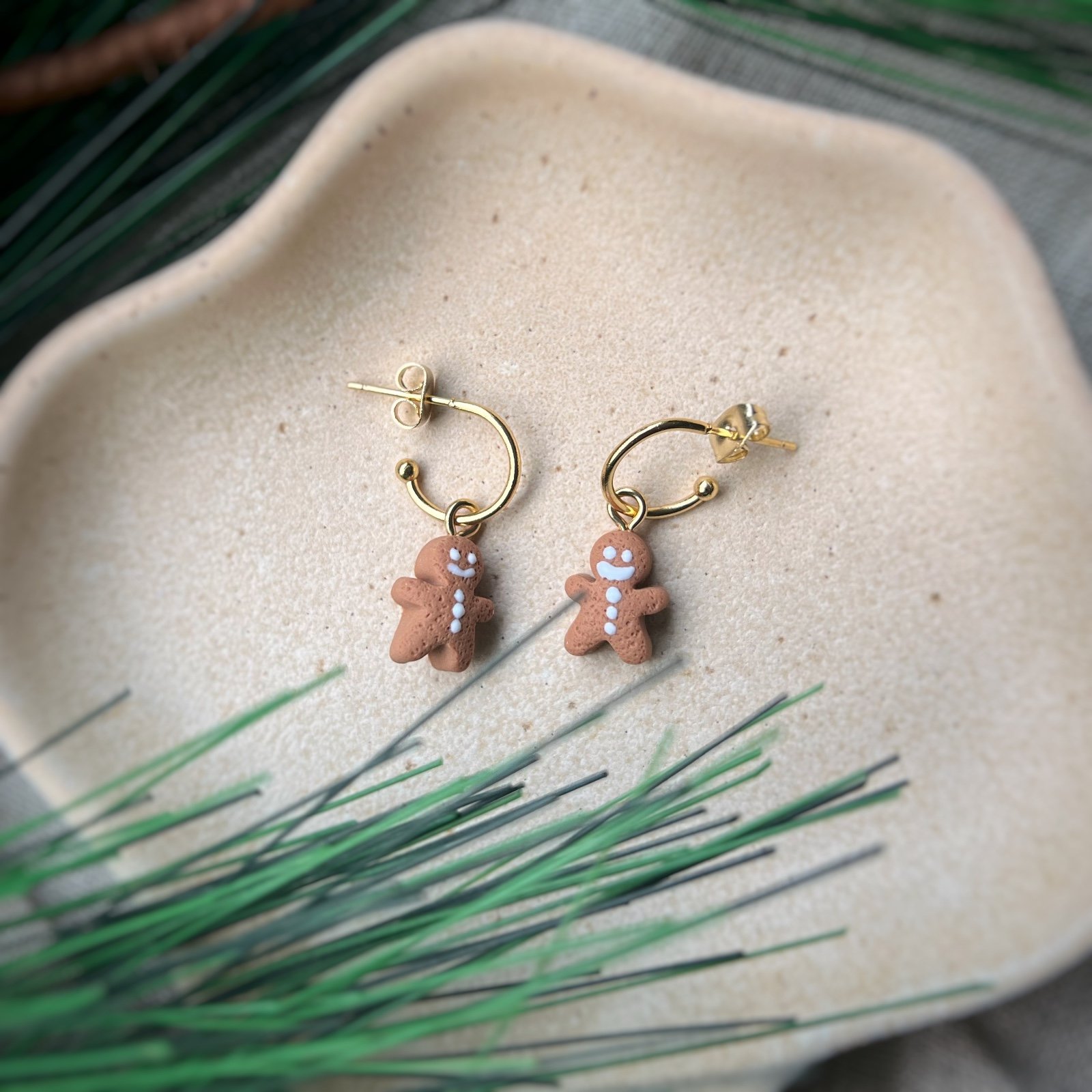 Gingerbread mannetjes oorbellen