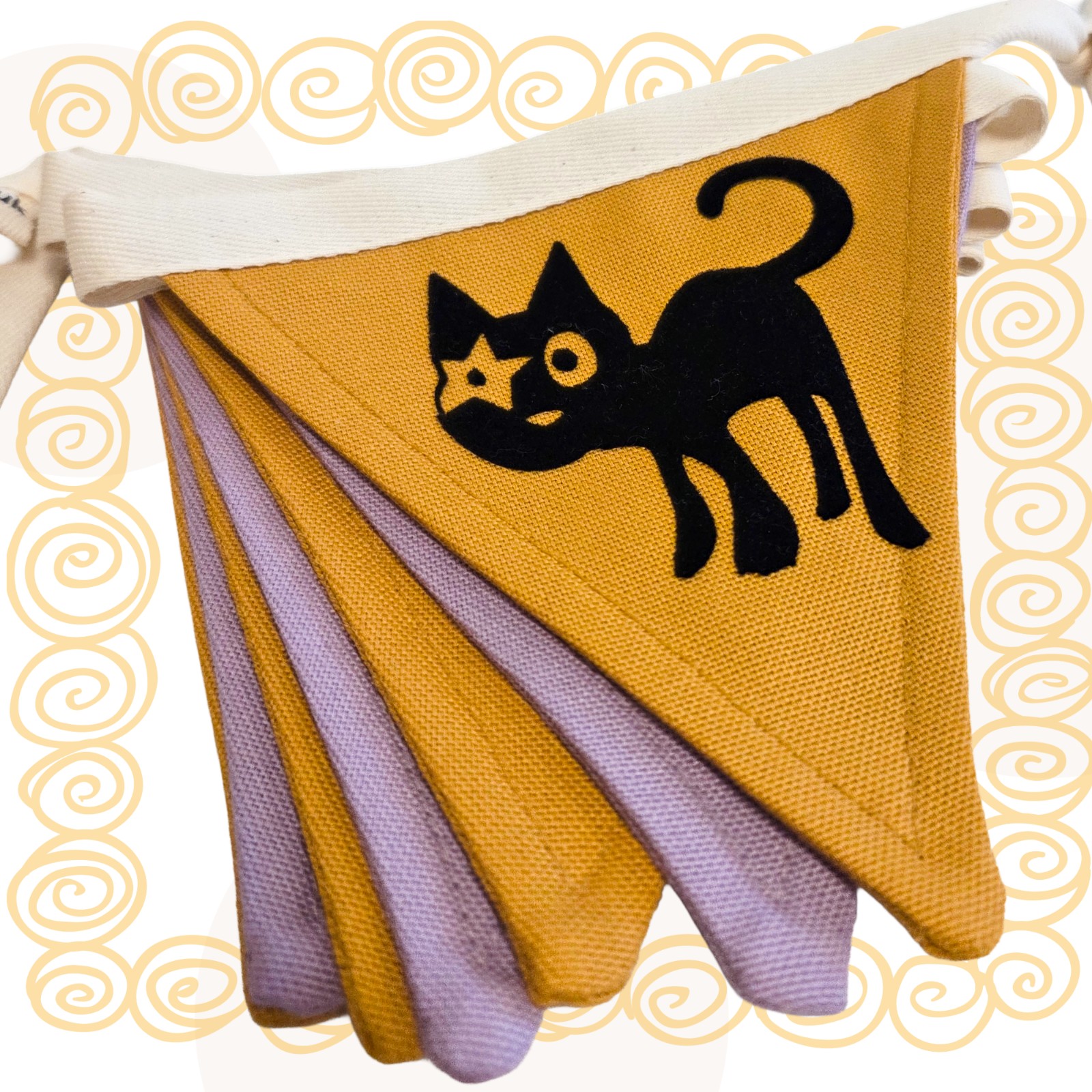 Handgemaakte decoratie-/ cadeauset met Hoshi de Kat | 2-delig met gra… - 98364 Handgemaakte kinderkamer decoratie-/ cadeauset met Hoshi de Kat | 2-delig met gratis kaart!