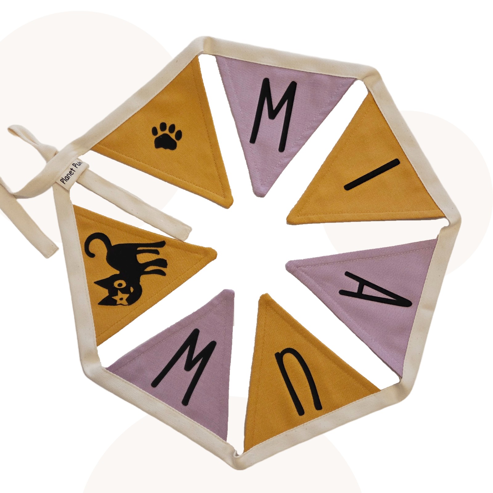 Handgemaakte decoratie-/ cadeauset met Hoshi de Kat | 2-delig met gra… - 98365 Handgemaakte kinderkamer decoratie-/ cadeauset met Hoshi de Kat | 2-delig met gratis kaart!