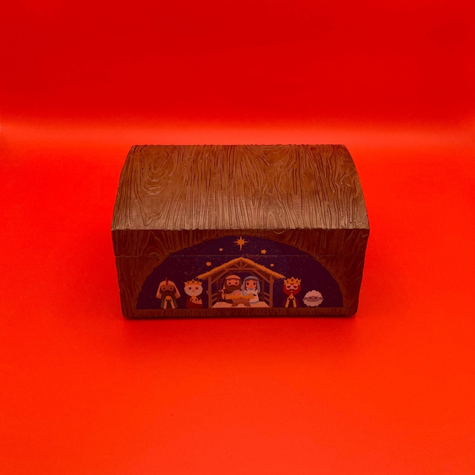 Bamboe sieradendoos ‘Kerststal’