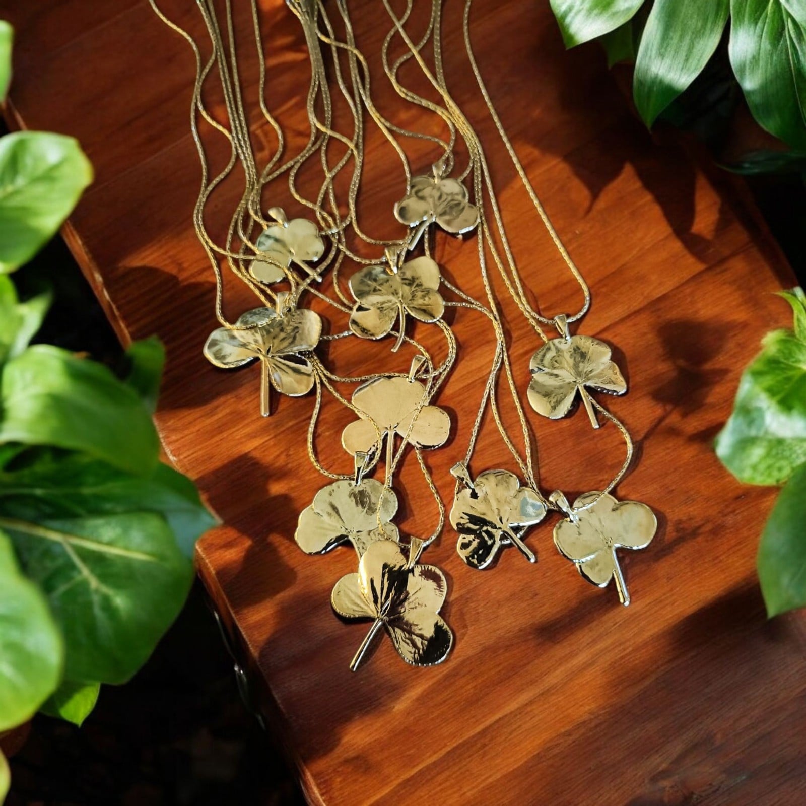 Écht klavertje vier hanger