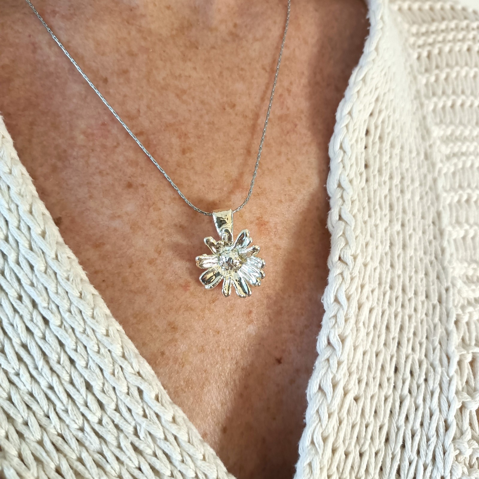 Écht madeliefje hanger