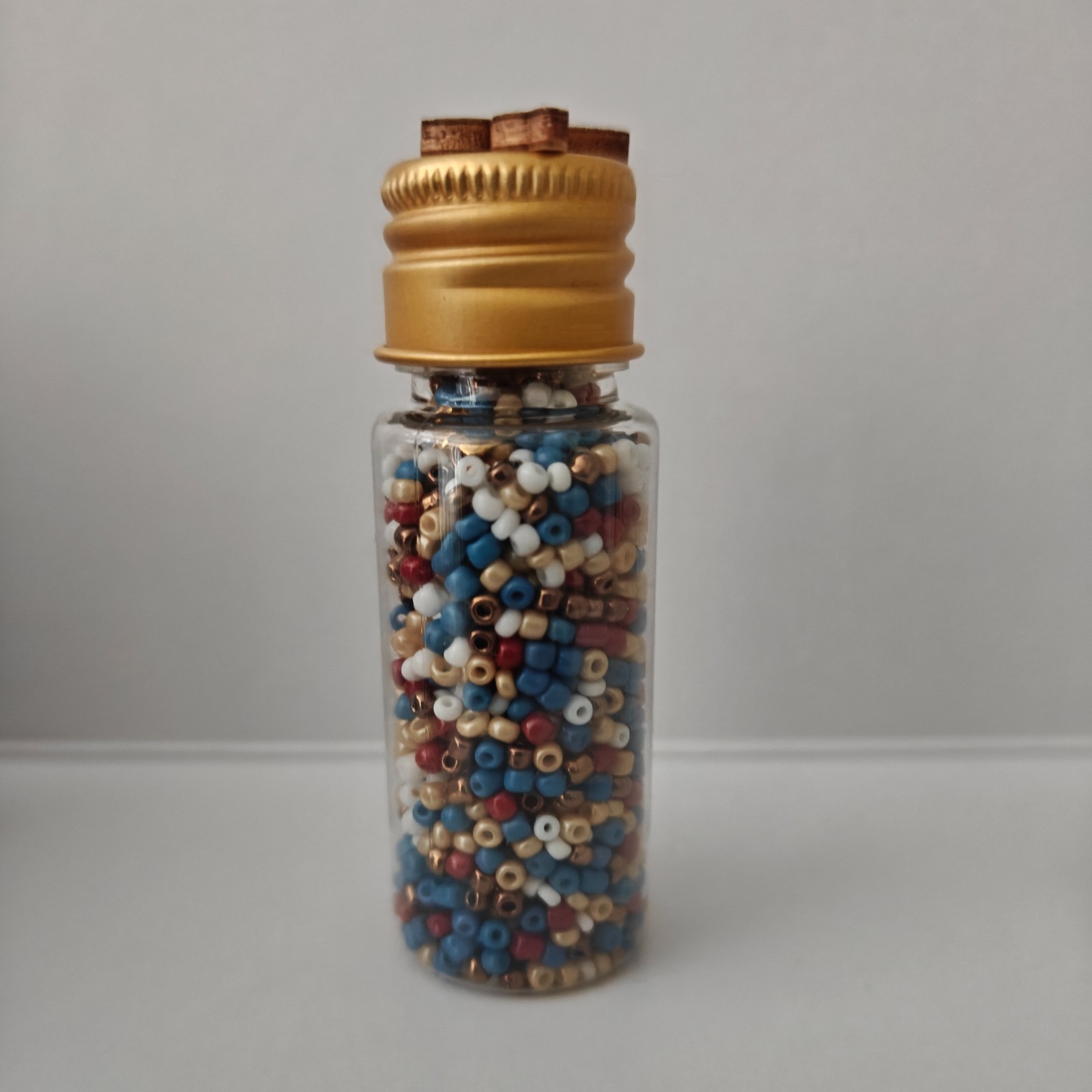 Flesjes met rocailles 2mm (partij 2)