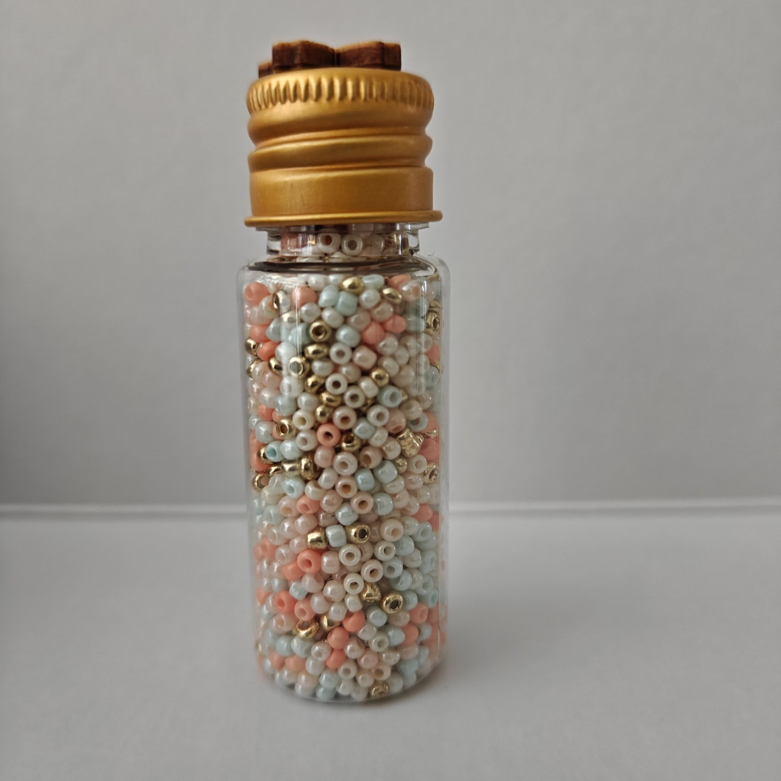 Flesjes met rocailles 2mm (partij 2)