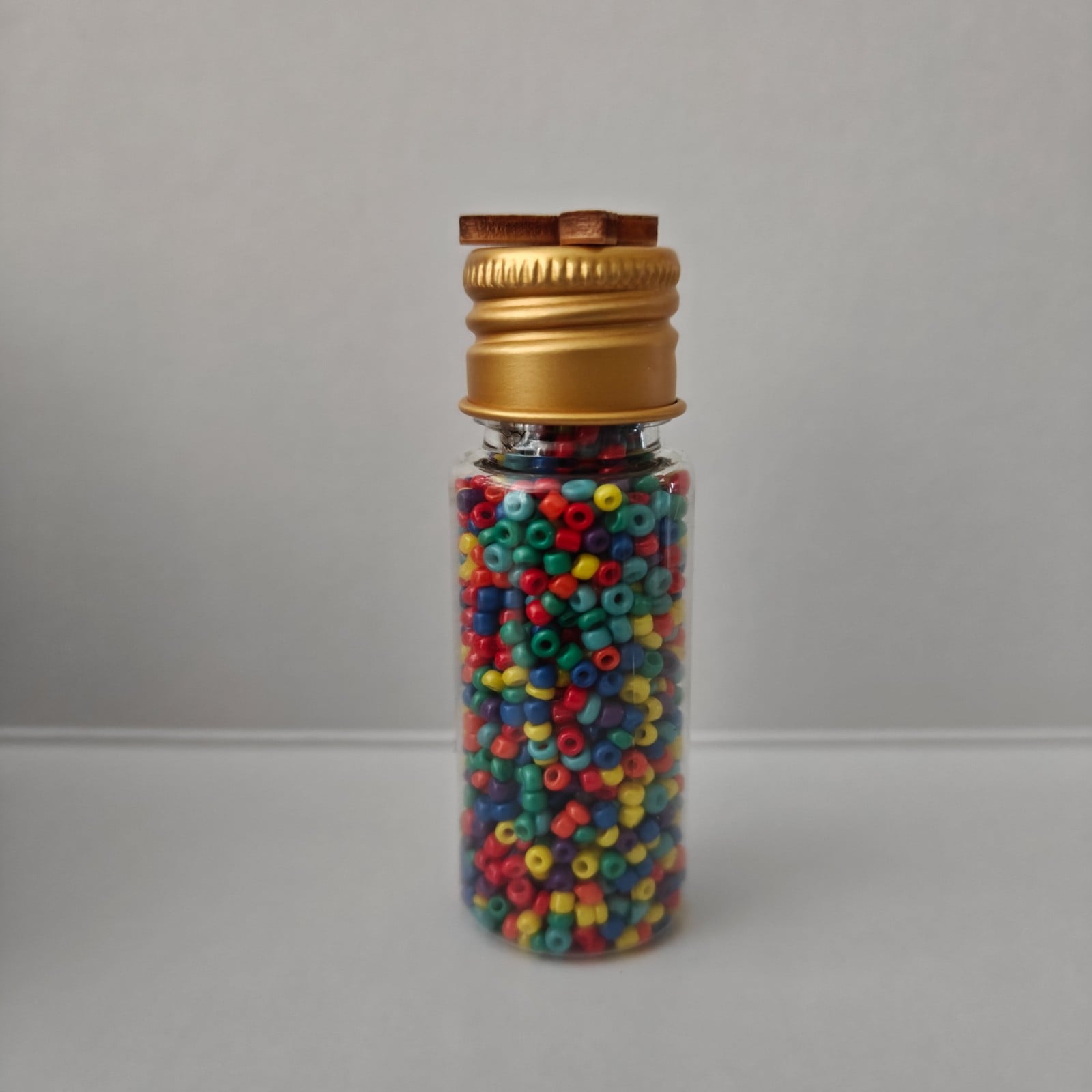 Flesjes met rocailles 2mm (partij 2)