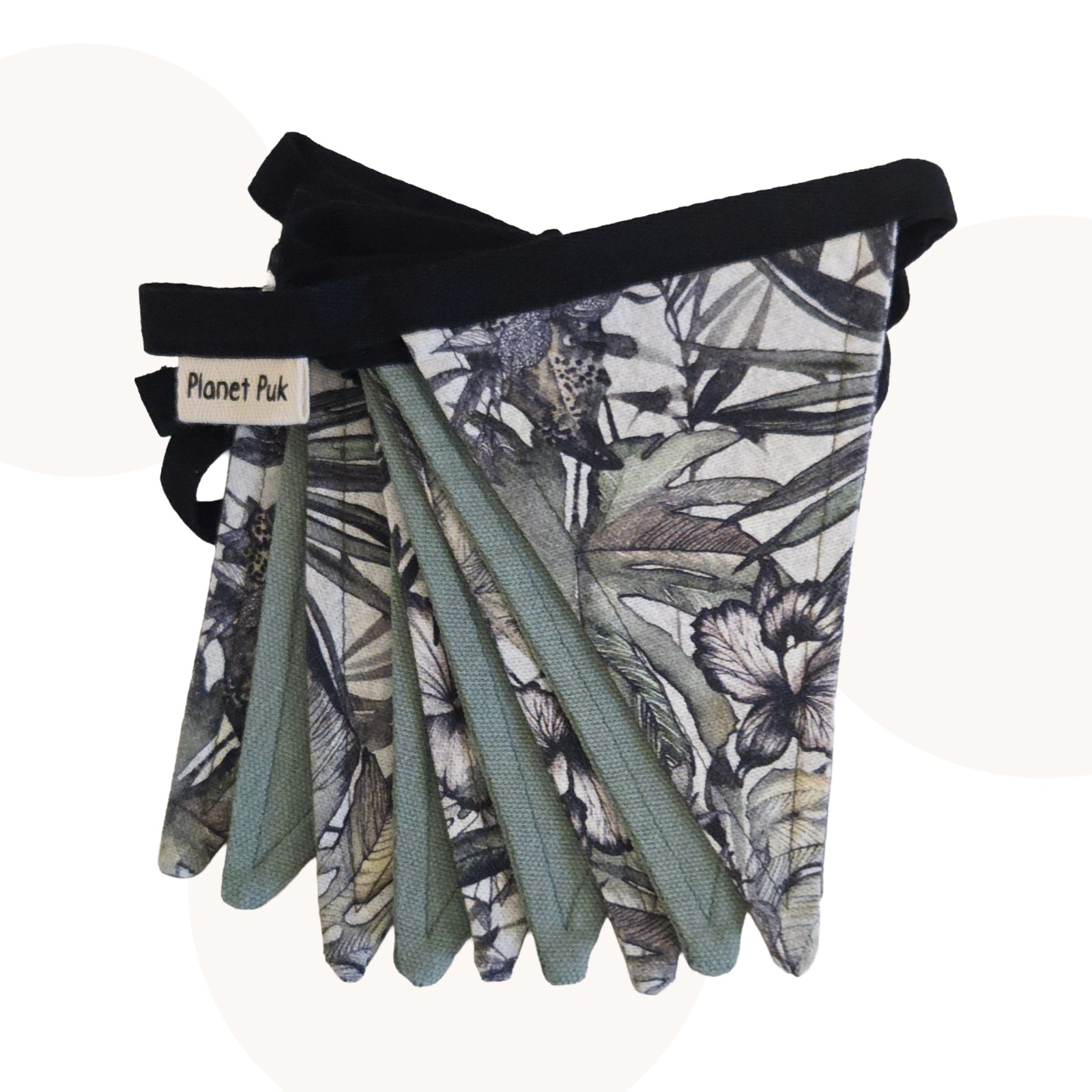 Handgemaakte decoratieset voor de dinokamer | Mintgroen