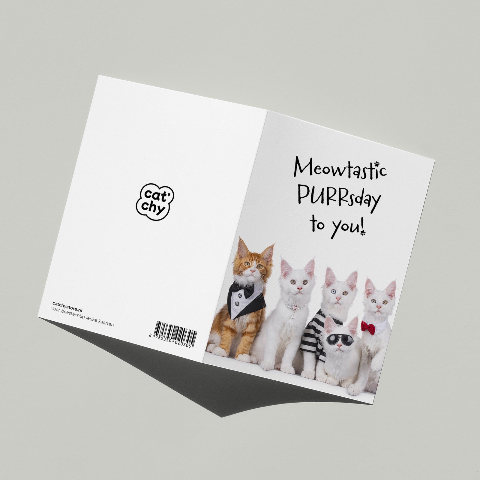 Happy Purrsday verjaardagskaart