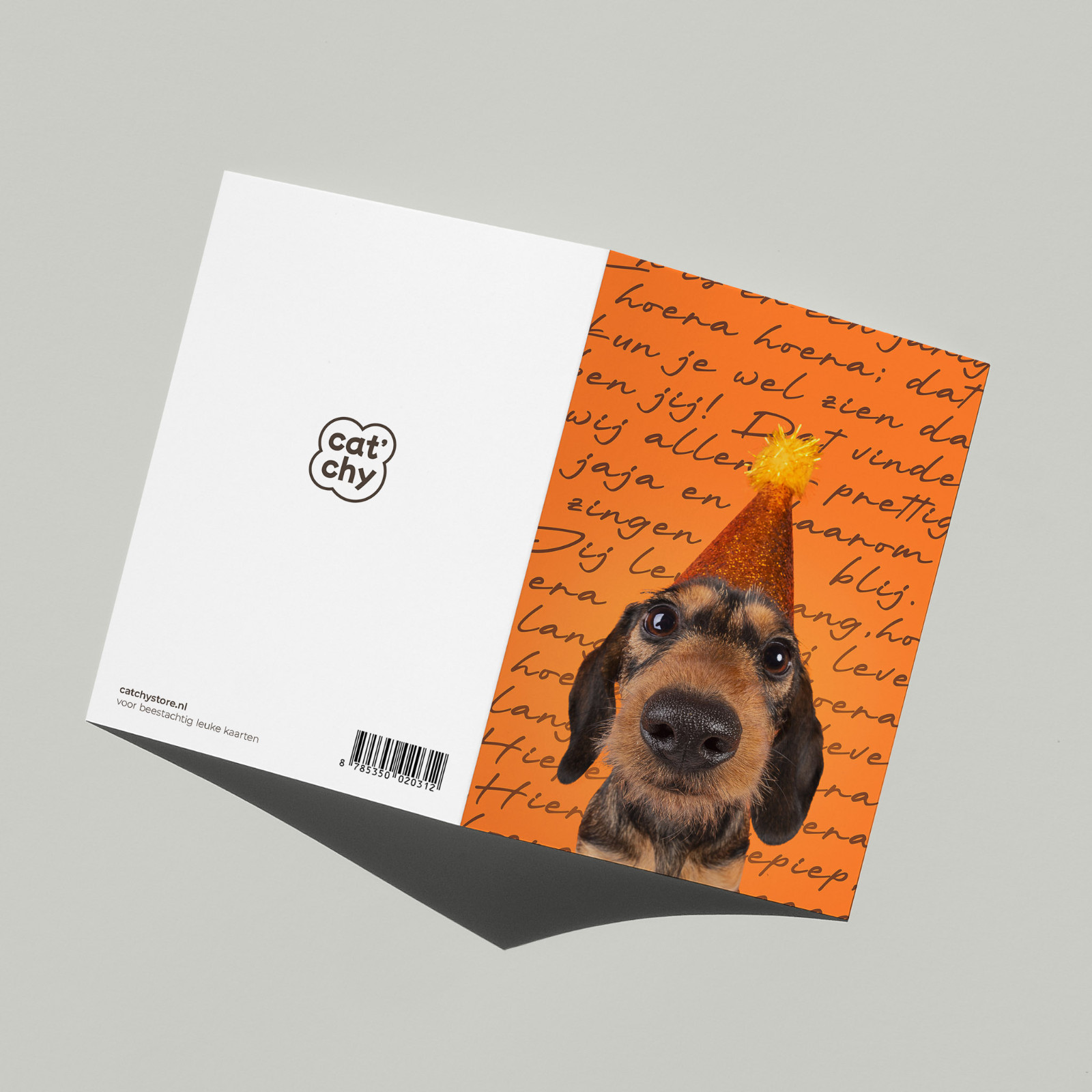 Verjaardagskaart met teckel - 102798 Verjaardagskaart met teckel