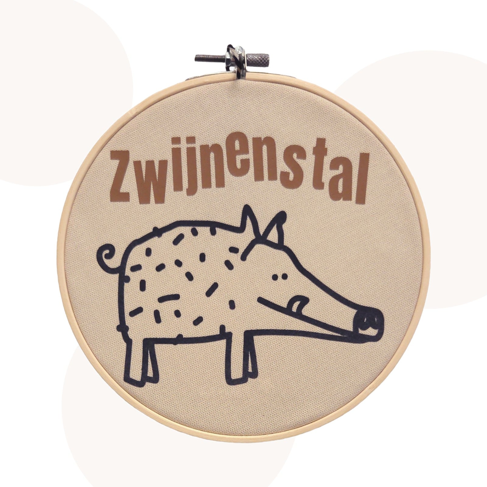 Wandhanger Zwijnenstal | Beige