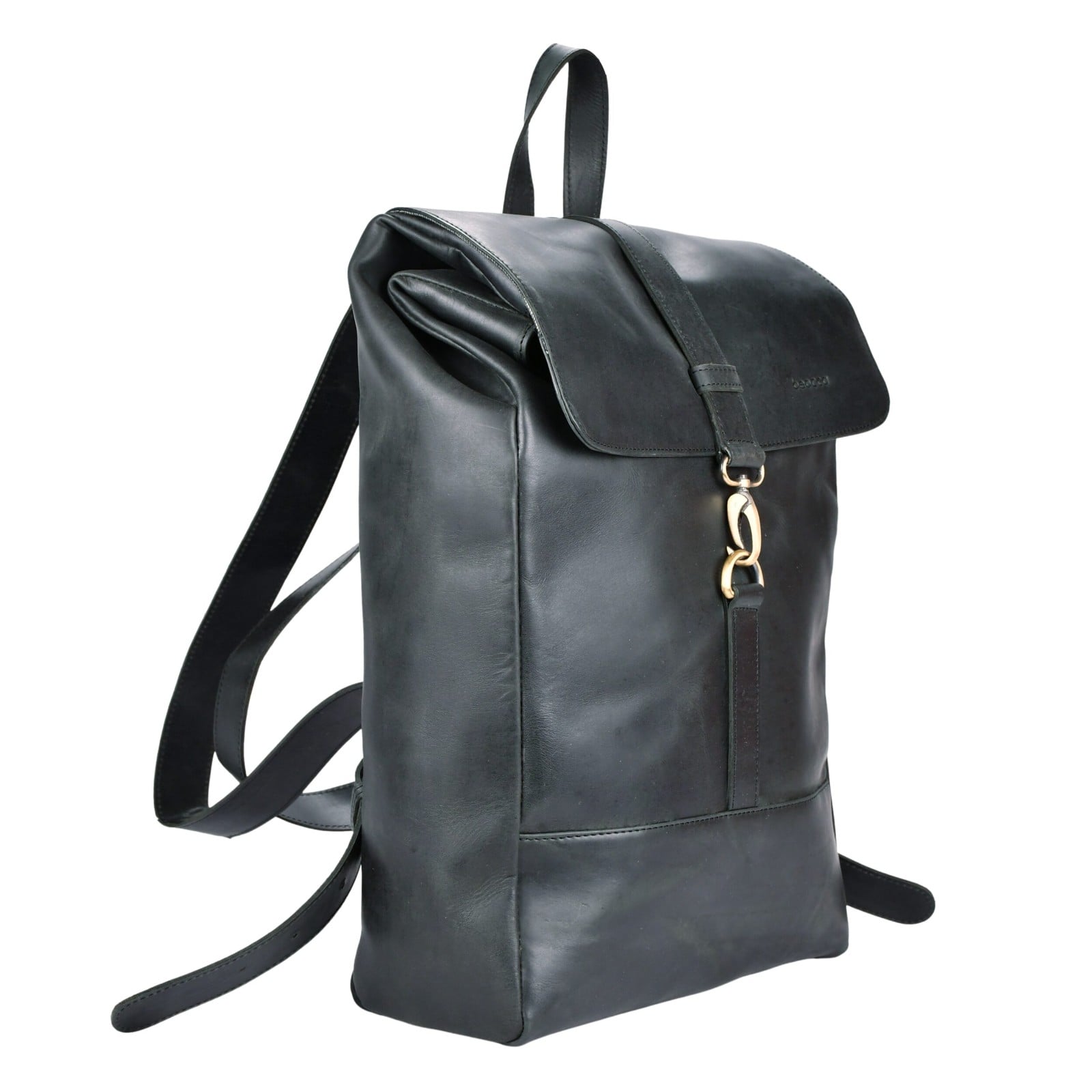 Beocca - Leren rugzak Bryce zwart - 17" laptoptas - 107393 Beocca - Leren rugzak Bryce zwart - 17" laptoptas