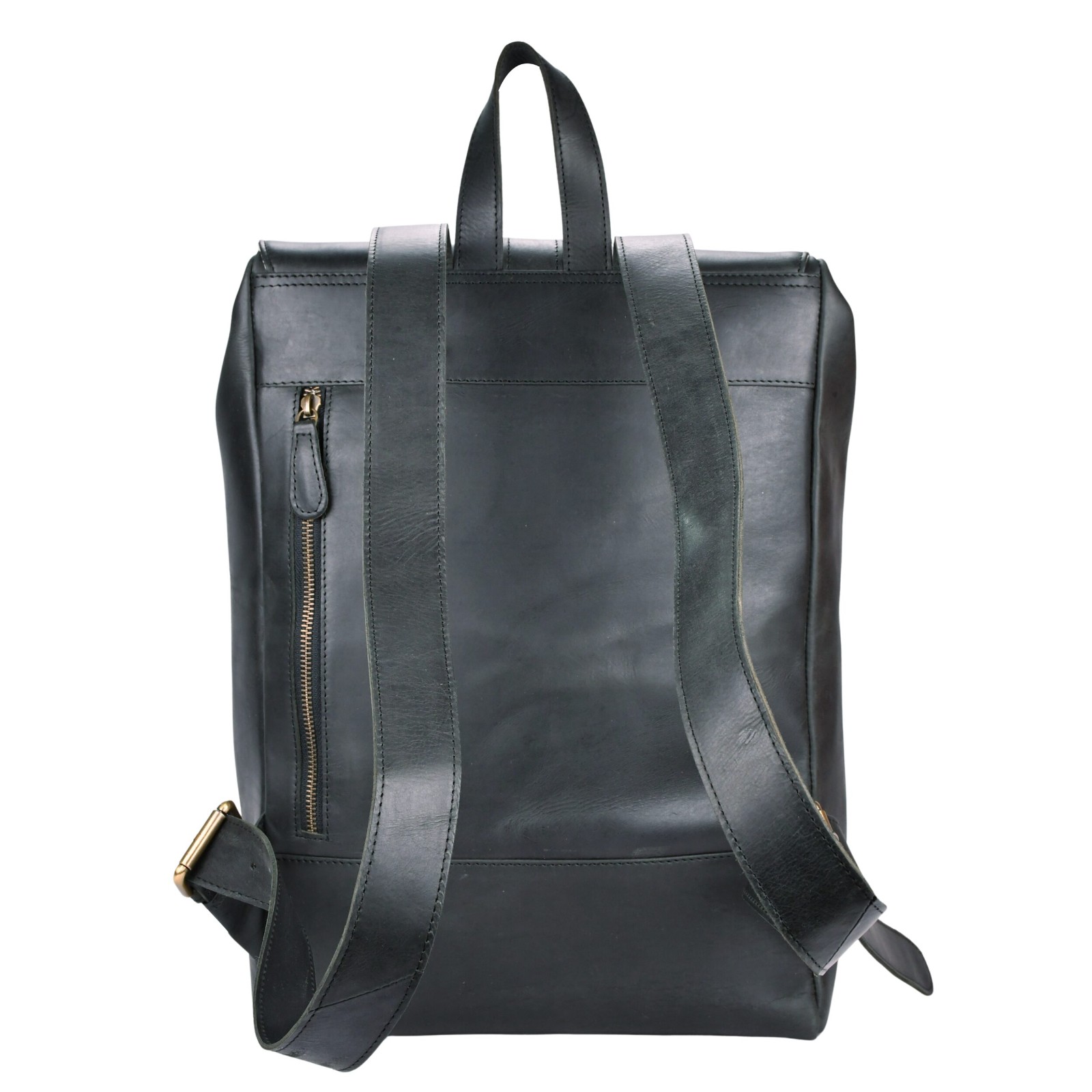 Beocca - Leren rugzak Bryce zwart - 17" laptoptas - 107396 Beocca - Leren rugzak Bryce zwart - 17" laptoptas