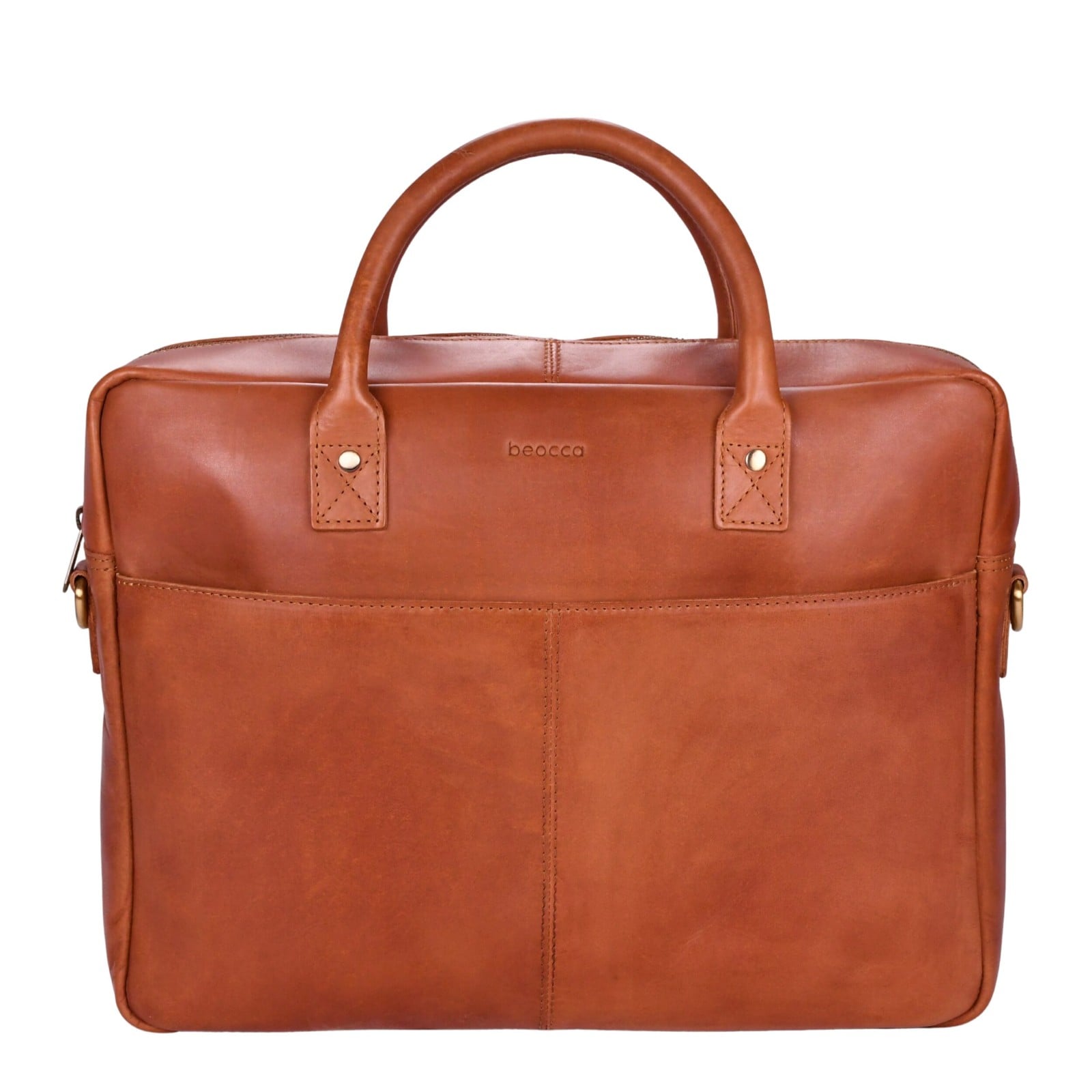 Beocca Leren laptoptas Mason Cognac 15" - 108879 Beocca Leren laptoptas Mason Cognac 15"