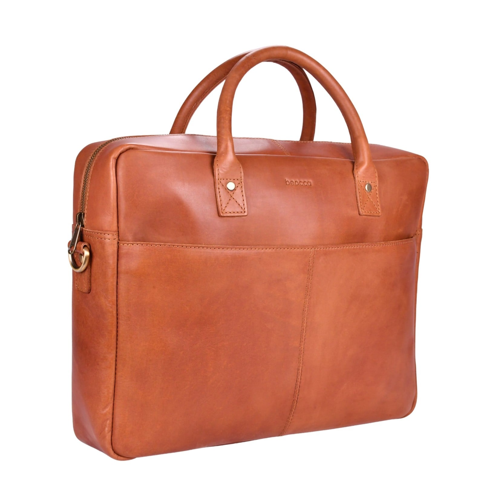 Beocca Leren laptoptas Mason Cognac 15" - 108881 Beocca Leren laptoptas Mason Cognac 15"