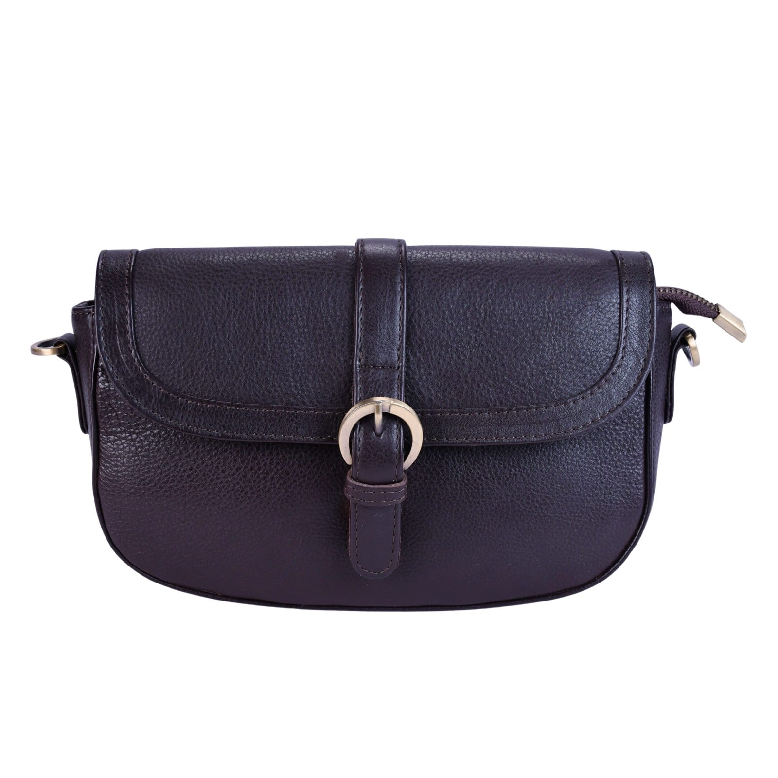 Beocca Leren schoudertas Maia Donkerbruin - 107400 Beocca Leren schoudertas Maia Donkerbruin