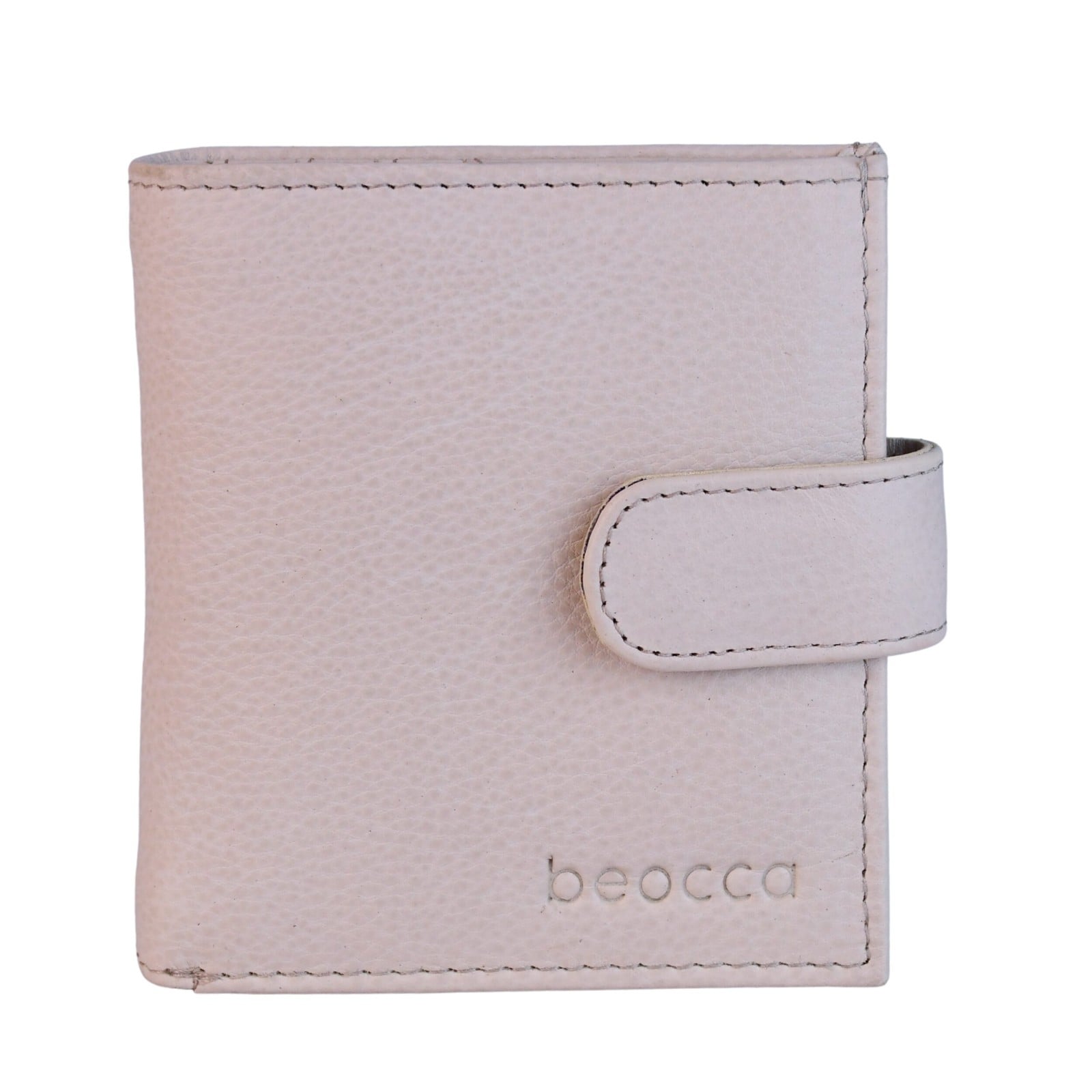 Beocca leren portemonnee Aris Beige - 108957 Beocca leren portemonnee Aris Beige