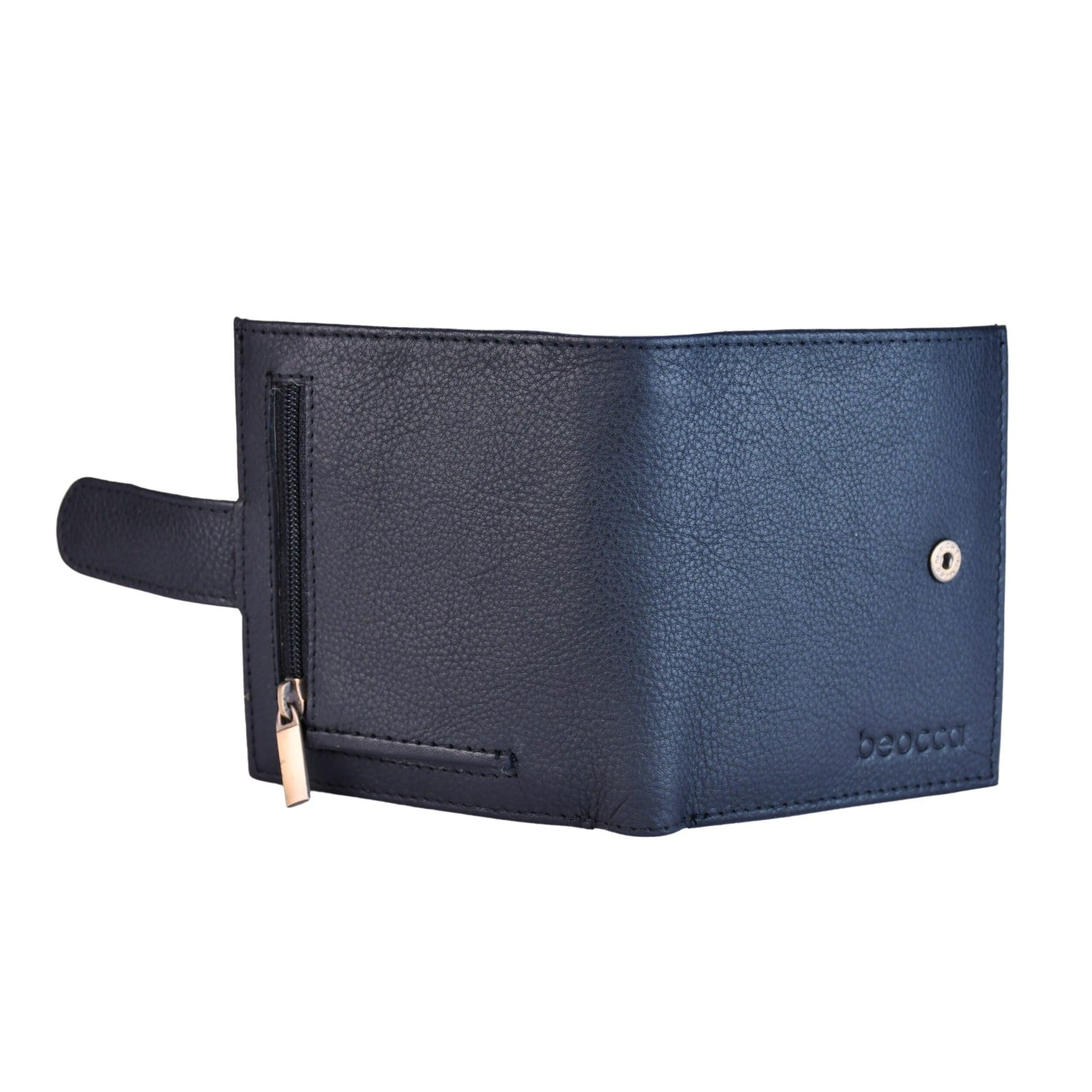 Beocca leren portemonnee Aris Zwart - 108939 Beocca leren portemonnee Aris Zwart