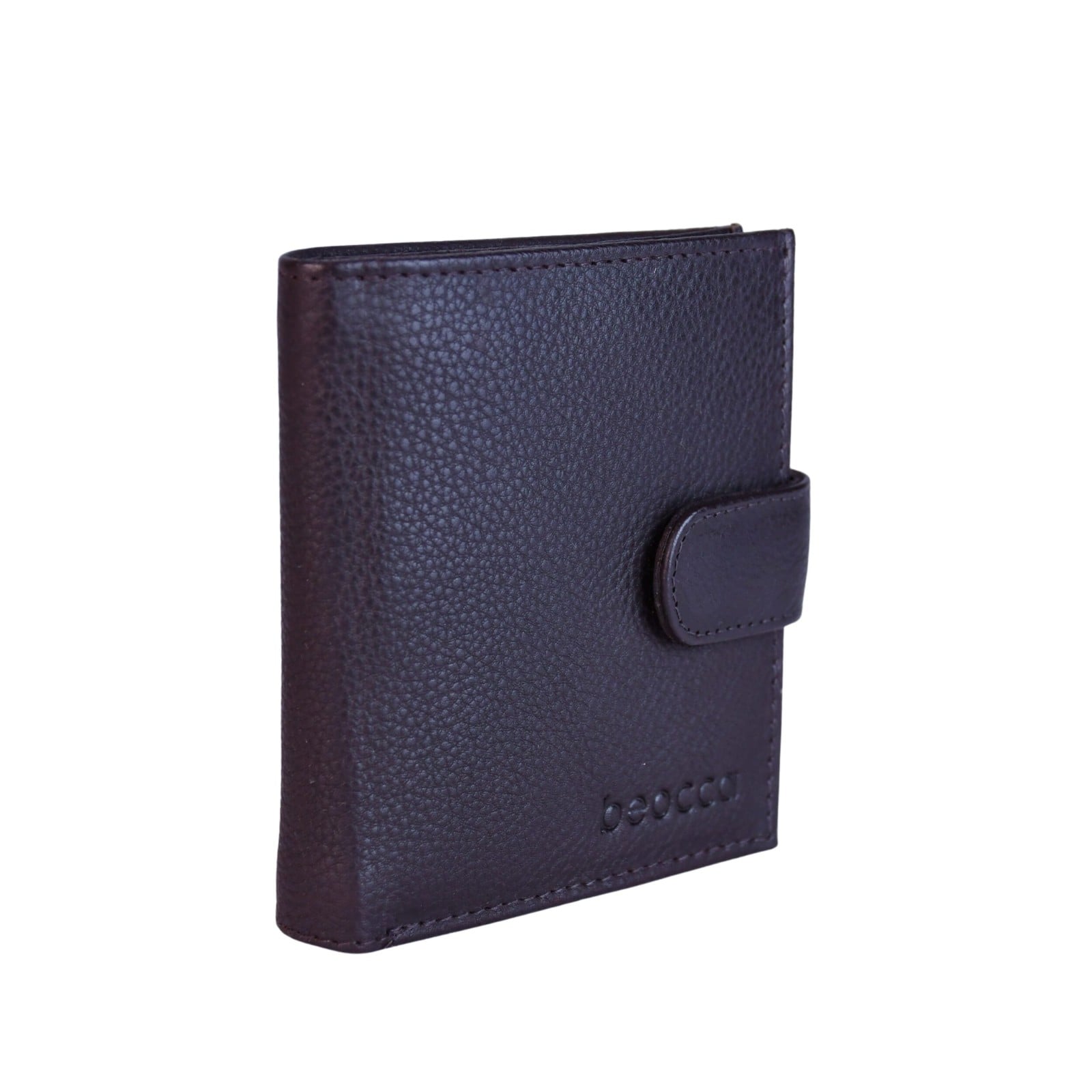Beocca leren portemonnee Aris donkerbuin - 108945 Beocca leren portemonnee Aris donkerbuin