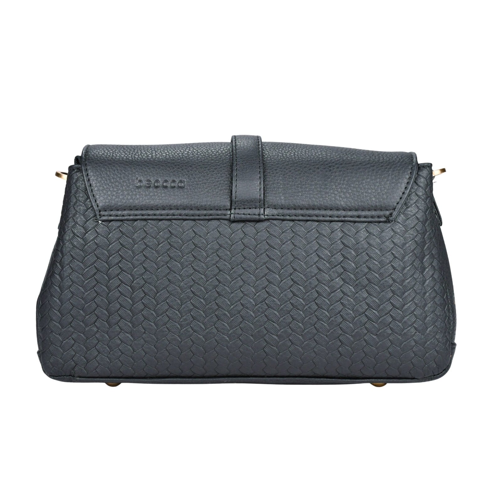 Beocca leren schoudertas Lua Zwart - 108897 Beocca leren schoudertas Lua Zwart