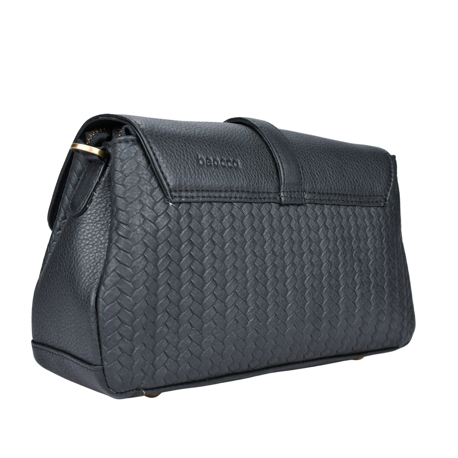 Beocca leren schoudertas Lua Zwart - 108900 Beocca leren schoudertas Lua Zwart